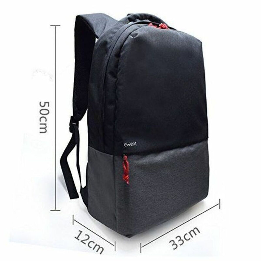 Mochila Ewent EW2529 para portátil y tableta de 17" y 17,3" (negro y gris)
