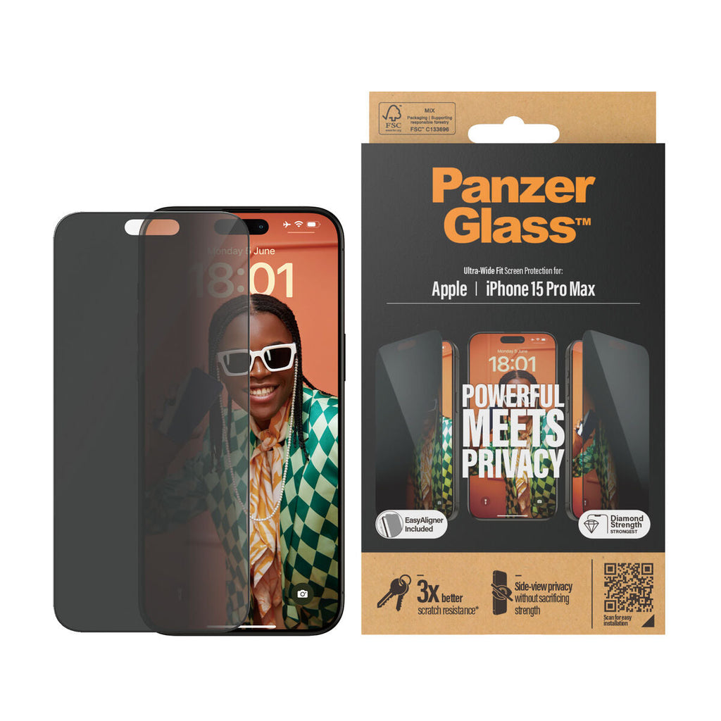 Protetor de ecrã para o telemóvel Panzer Glass P2812 Apple