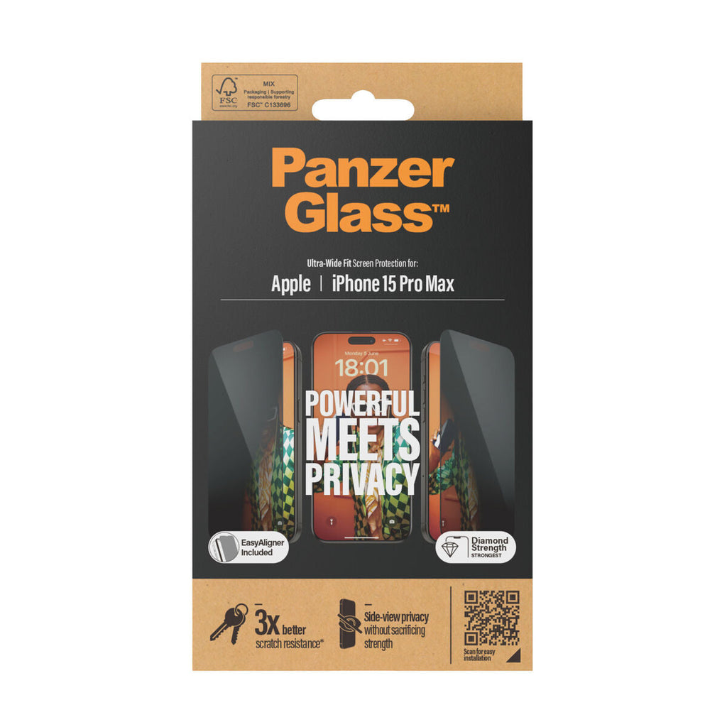 Protetor de ecrã para o telemóvel Panzer Glass P2812 Apple
