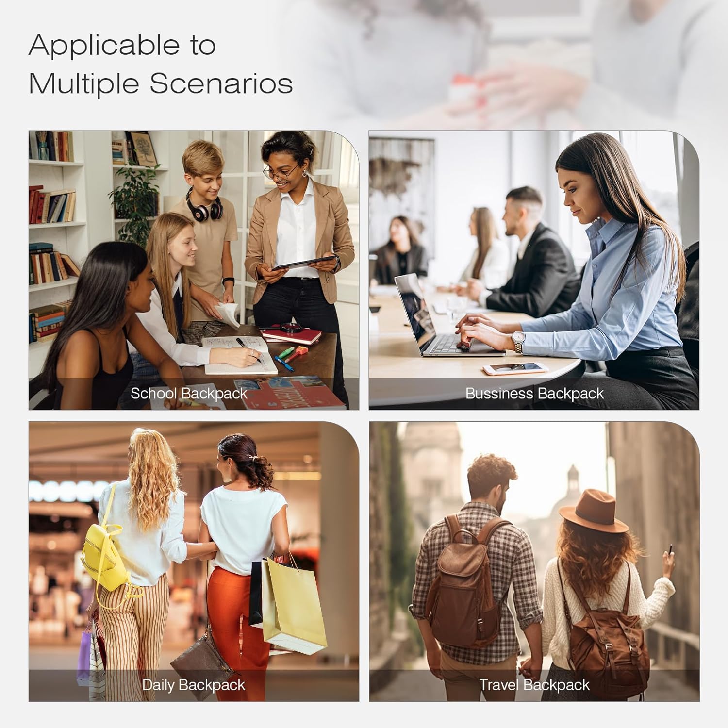 SPAHER Mochila anti-roubo casual para mulher, impermeável, mala de mão, viagem, nylon, pequena, escola, presente para meninas e uso diário, Roxo, Mochilas daypack