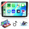 2G+64G Wireless Carplay Android 13 Car Radio 2 Din for Peugeot 2008 208 2012-2018 with Android Auto GPS Navi WiFi 10.1 Inch Car Radio with Bluetooth FM/RDS Radio USB/EQ/SWC Rear Camera
