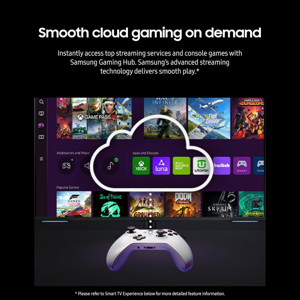 SAMSUNG 43" Odyssey Neo G7 Series 4K UHD Smart Gaming Monitor, 144Hz, 1ms, VESA Display HDR600, Quantum Matrix Technology, AMD FreeSync Premium Pro, LS43CG702NNXZA, Black