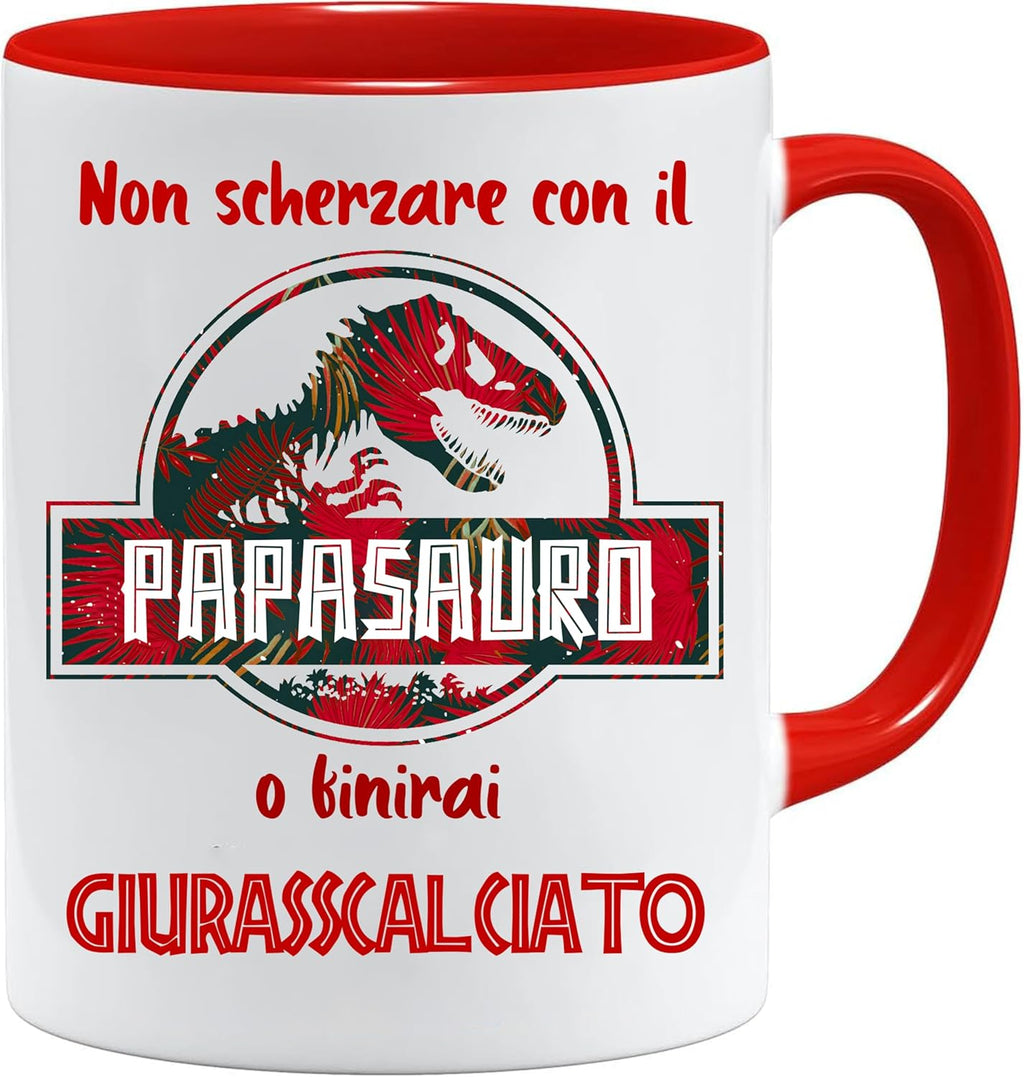 Jungle Mug Dia do Pai | Caneca Papasaurus | ideia de presente para homem | aniversário pai | caneca dia do pai ideias de presente | ideias para presentes do pai | festa aniversário ideia presente