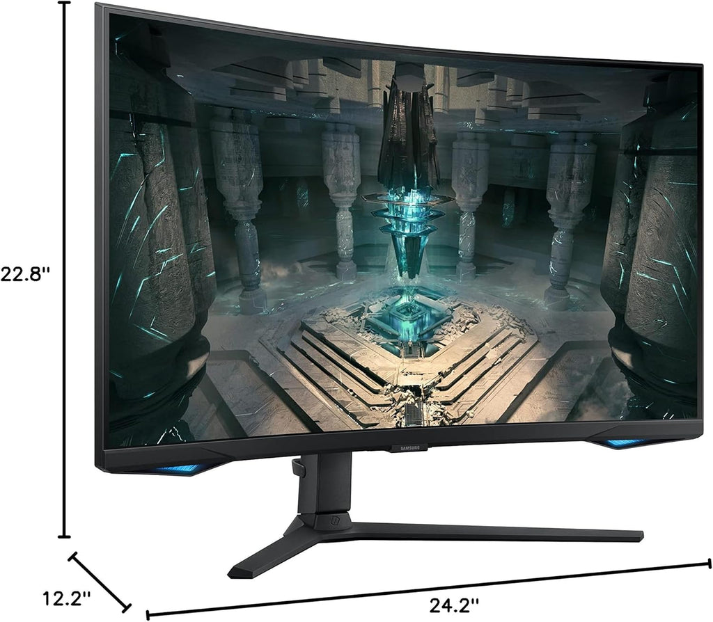 Samsung 27" Odyssey QHD G65B Curved Gaming Monitor, 240Hz, 1ms (GTG), HDR 600, Gaming Hub, 1000R, AMD FreeSync Premium Pro, LS27BG652ENXGO