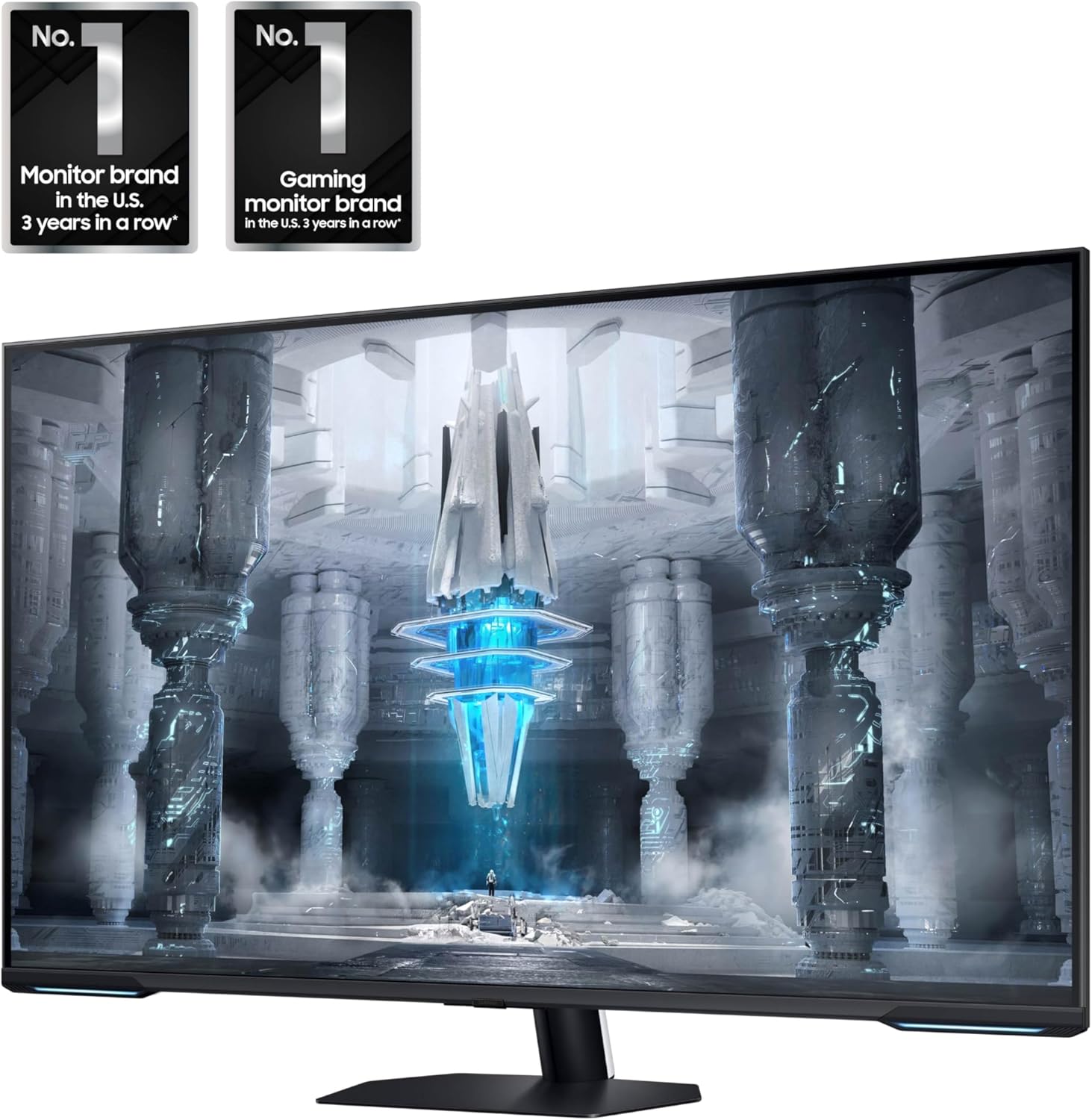 SAMSUNG 43" Odyssey Neo G7 Series 4K UHD Smart Gaming Monitor, 144Hz, 1ms, VESA Display HDR600, Quantum Matrix Technology, AMD FreeSync Premium Pro, LS43CG702NNXZA, Black