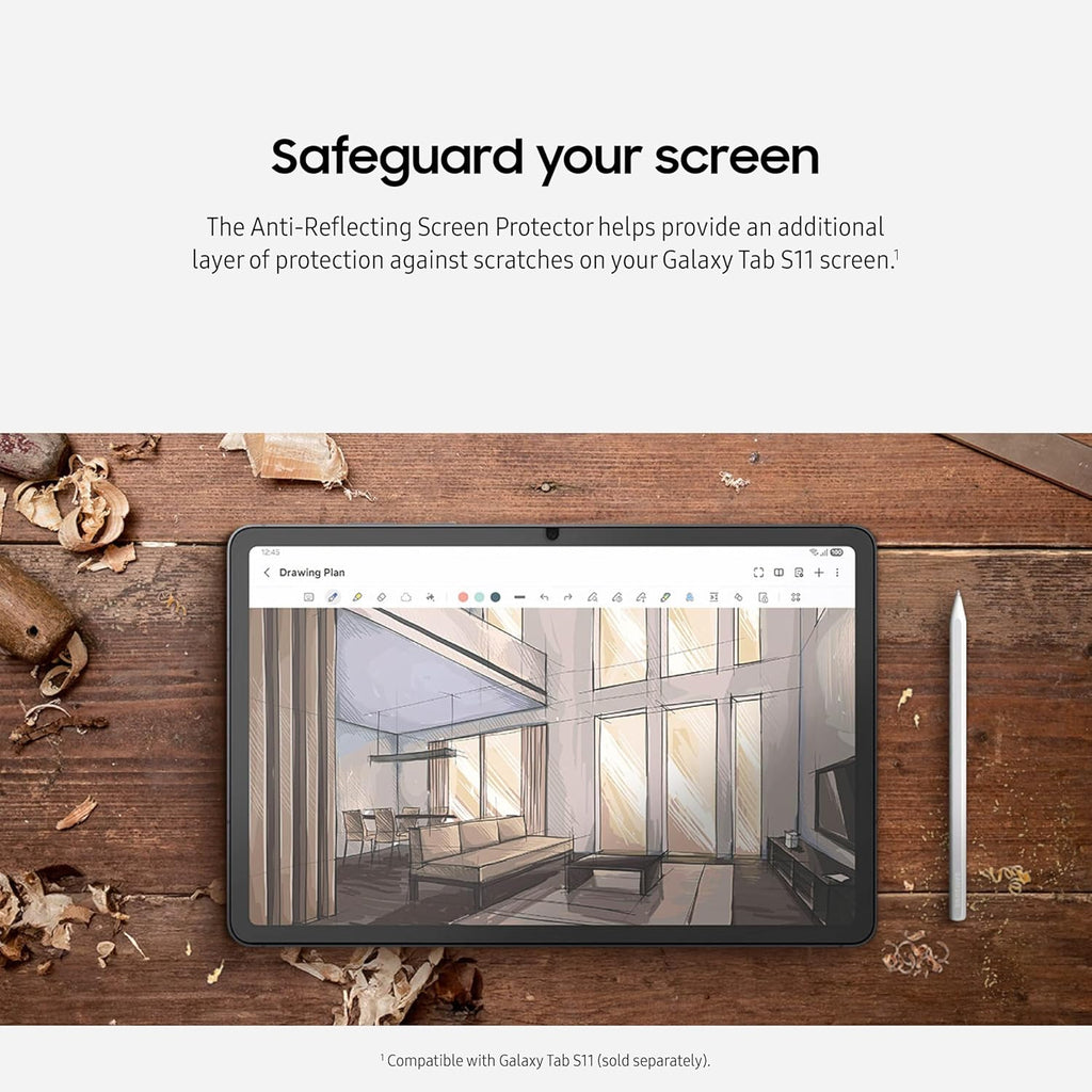 SAMSUNG Galaxy Tab S11 Anti-Reflecting Screen Protector, Easy to Attach, Durable and Responsive, US Version, Transparent