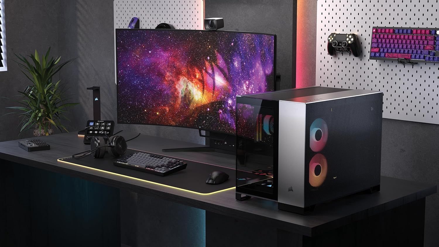 Corsair Vengeance a5100 Gaming PC – Liquid Cooled AMD Ryzen 7 7800X3D CPU – NVIDIA GeForce RTX 5080 GPU – 32GB Dominator Titanium RGB DDR5 Memory – 2TB M.2 SSD – Black