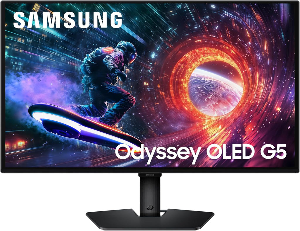 Samsung 27” Odyssey OLED G6 (G60SD) Series Gaming Monitor with QHD & QD-OLED, 360Hz 0.03ms, AMD FreeSync Premium Pro, Anti-Glare, Sleek Design, Cooling System, 3 Year Warranty, LS27DG602SNXZA