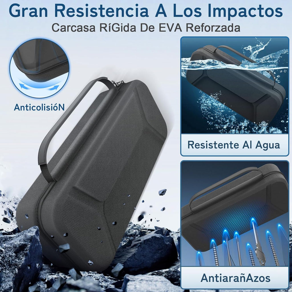 daydayup Funda de Transporte Compatible con PlayStation Portal Remote Player, Funda para PlayStation Portal con Bolsillo con Cremallera, Bolsa de Mano de Juegos para PS Portal (Negro)