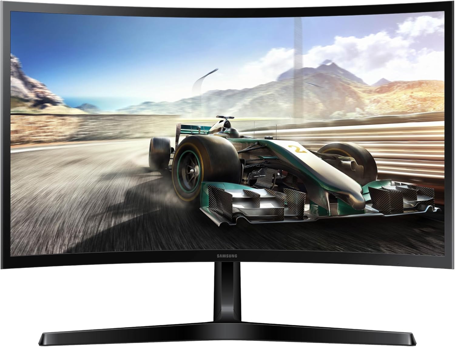 SAMSUNG 24" Essential S3 (S36GD) Series FHD 1800R Curved Computer Monitor, 100Hz, Game Mode, Advanced Eye Comfort, HDMI and D-sub Ports, LS24D366GANXZA