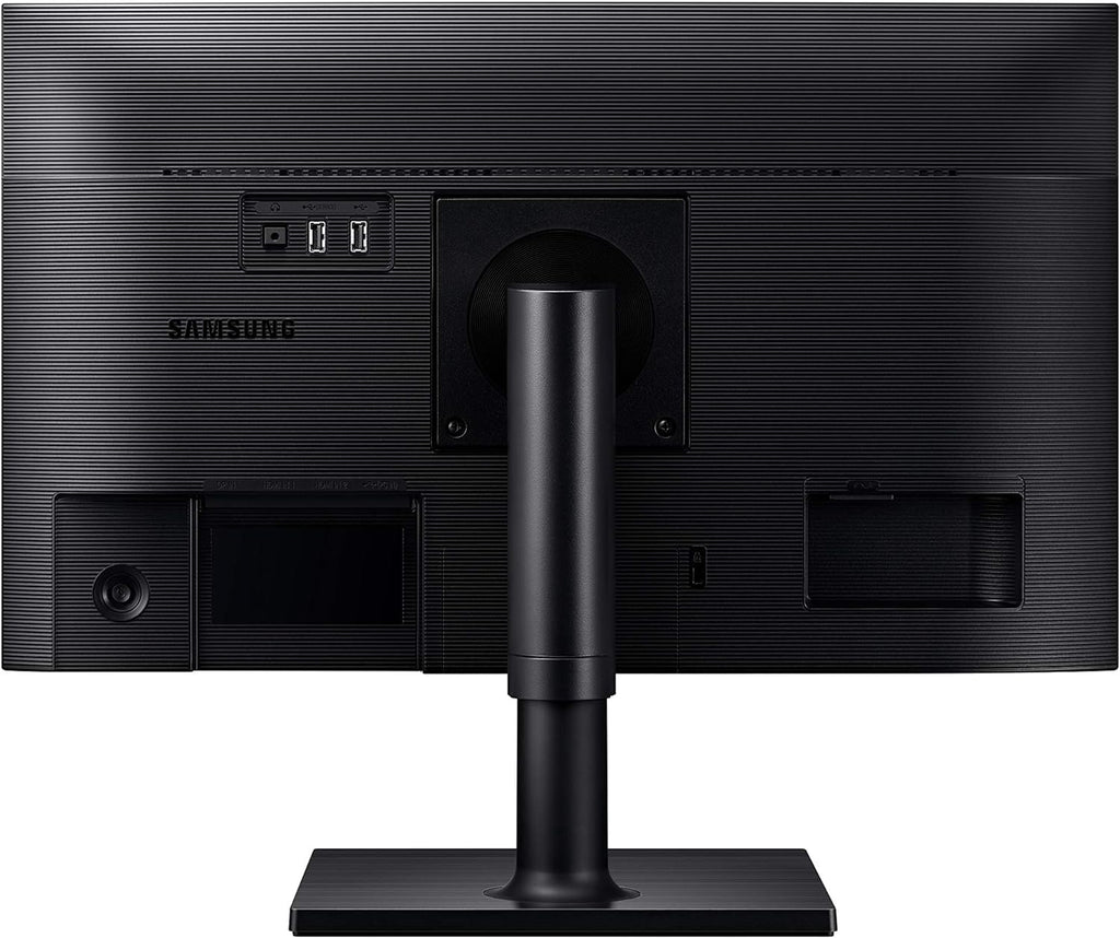 SAMSUNG FT45 Series 24-Inch FHD 1080p Computer Monitor, 75Hz, IPS Panel, HDMI, DisplayPort, USB Hub, Built-in Speakers, Height Adjustable Stand, 3 Yr WRNTY (LF24T450FZNXGO),Black