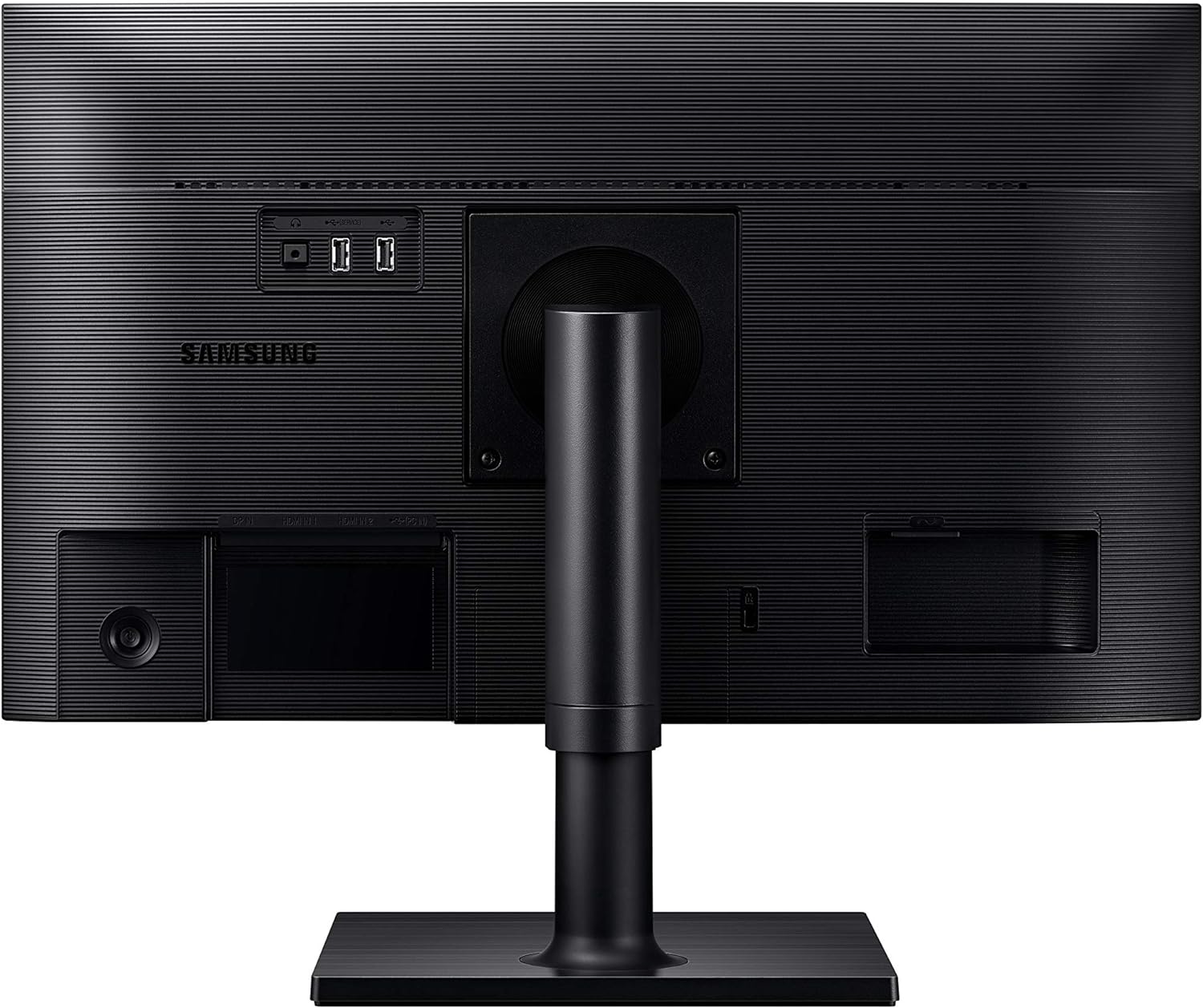 SAMSUNG FT45 Series 27-Inch FHD 1080p Computer Monitor, 75Hz, IPS Panel, HDMI, USB Hub, Height Adjustable Stand, 3 Yr WRNTY (LF27T450FQNXGO),Black
