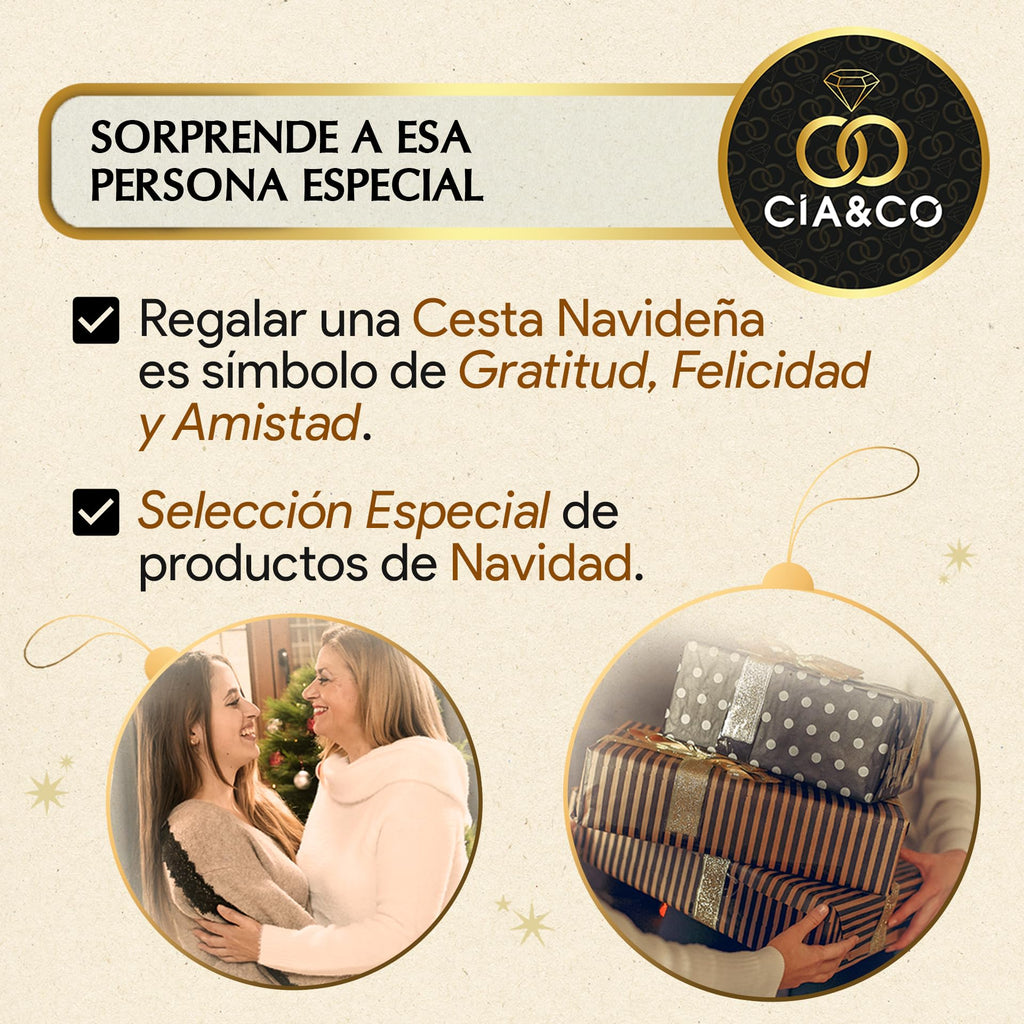 Christmas Basket with Gourmet Ham 2025 (Lot 400) · With Serrana Palette, Red Wines, Selected Iberian Wines and Cured Cheese · Includes Customizable Card · Ideal Corporate, Family or Personal Gift