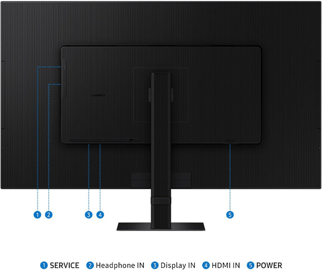 Samsung 32" ViewFinity S7 (S70D) 4K UHD IPS HDR10 High Resolution Monitor with Speakers, DP Port, TUV-Certified, 2025, LS32D708EBNXGO