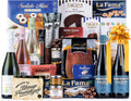 Cesta de Natal Gourmet sem glúten 2025 (lote 224), com presunto, Brute, vinhos austino, torrões, ibéricos e queijo, inclui cartão personalizável, presente corporativo, familiar ou pessoal
