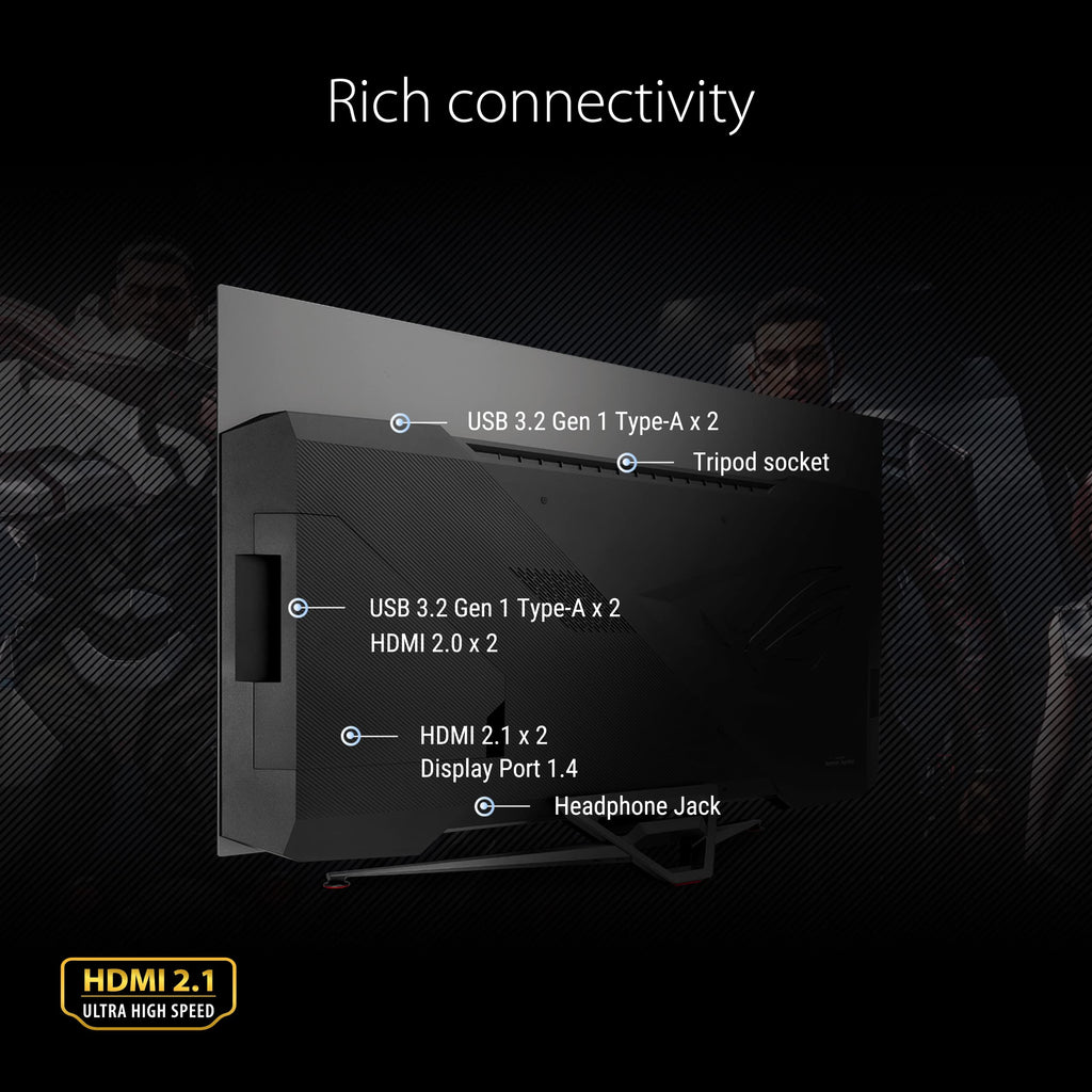 ASUS ROG Strix XG49VQ, Curved Ultra-Wide Gaming Monitor (3840 X 1080P, 144 Hz, USB 3.0 Freesync 2 HDR, Displayhdr 400, 125% sRGB, Dci-P3. 90%, Shadow Boost), 49", Black