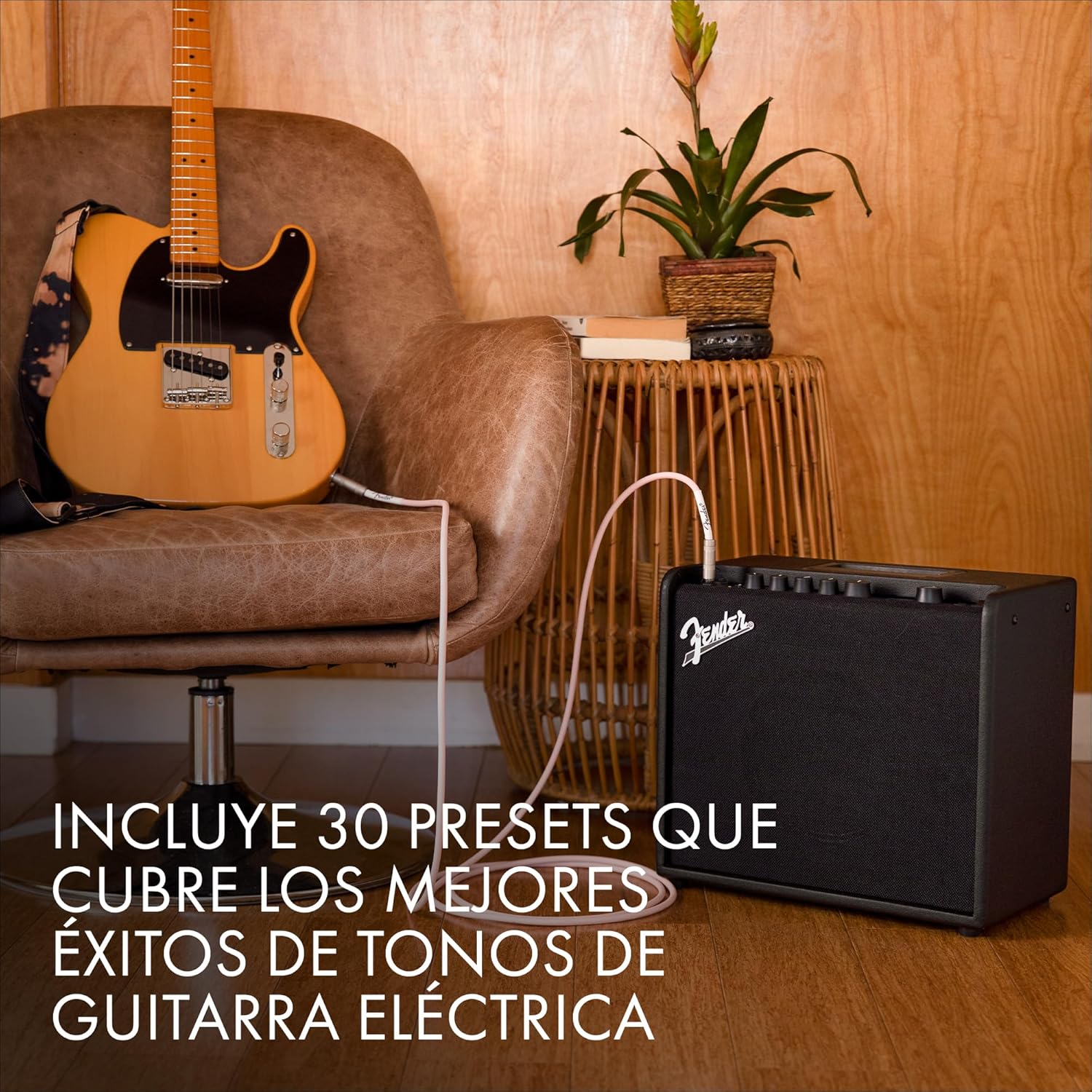 Fender Mustang LT 25, Amplificador Combo para Guitarra Eléctrica, Negro