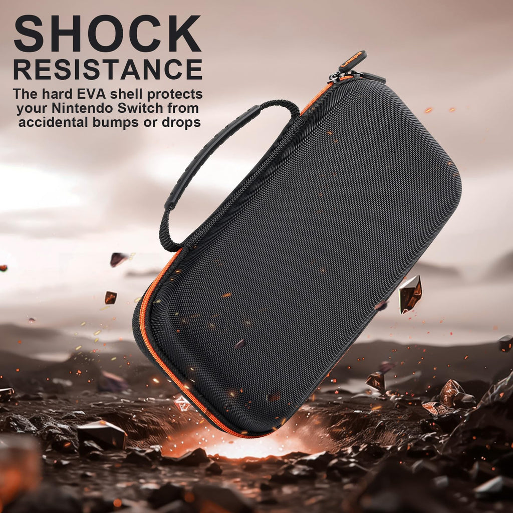 Lmcpa Funda para Consola Nintendo Switch 2 2025, Bolsa de Viaje con 20 Cartuchos de Juego, Estuche Rígido Portátil Protector para Consola 2025 Nintendo Switch 2 Accesorios,