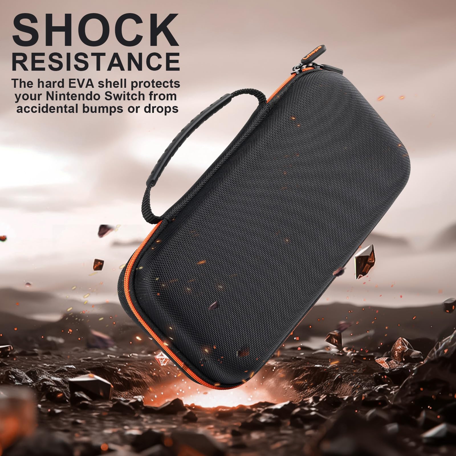 Lmcpa Funda para Consola Nintendo Switch 2 2025, Bolsa de Viaje con 20 Cartuchos de Juego, Estuche Rígido Portátil Protector para Consola 2025 Nintendo Switch 2 Accesorios,