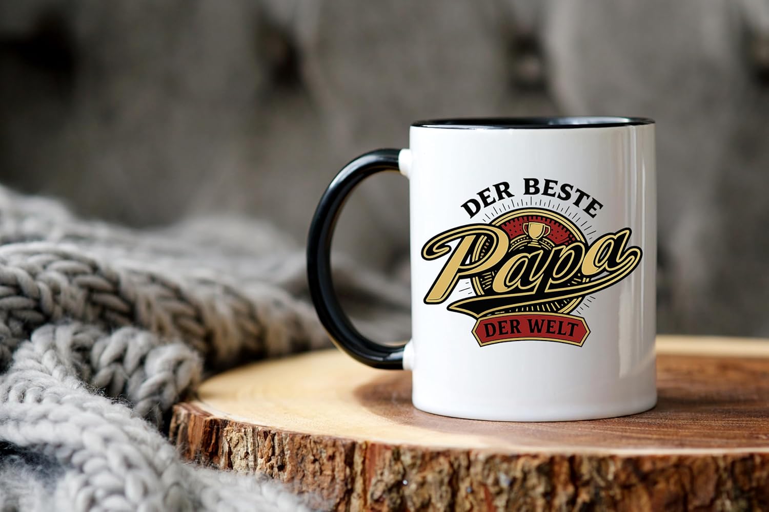 Jungle Mug Caneca com texto em alemão Der Beste papa der Welt | Kaffeeasse als Vatertagsgeschenk | Geburtstag | Geschenkidee Vater-tag | Bester Geschenk Geburtstag