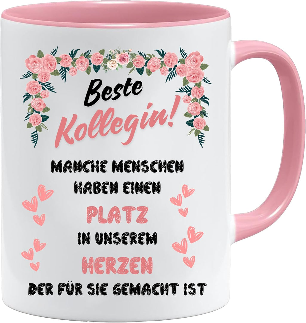 Jungle Mug Caneca do melhor colega | Presente de despedida para colegas | Caneca de café de colega | Caneca de chá para a companheira | Presente de agradecimento Diga Graças colega