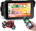 Rimoody Wireless Carplay Motorbike Navi Android Auto, 5 Inch Touch Screen Portable Carplay for Motorcycles, Car Radio for Motorcycles with Bluetooth/Navigation/IP68 Waterproof 