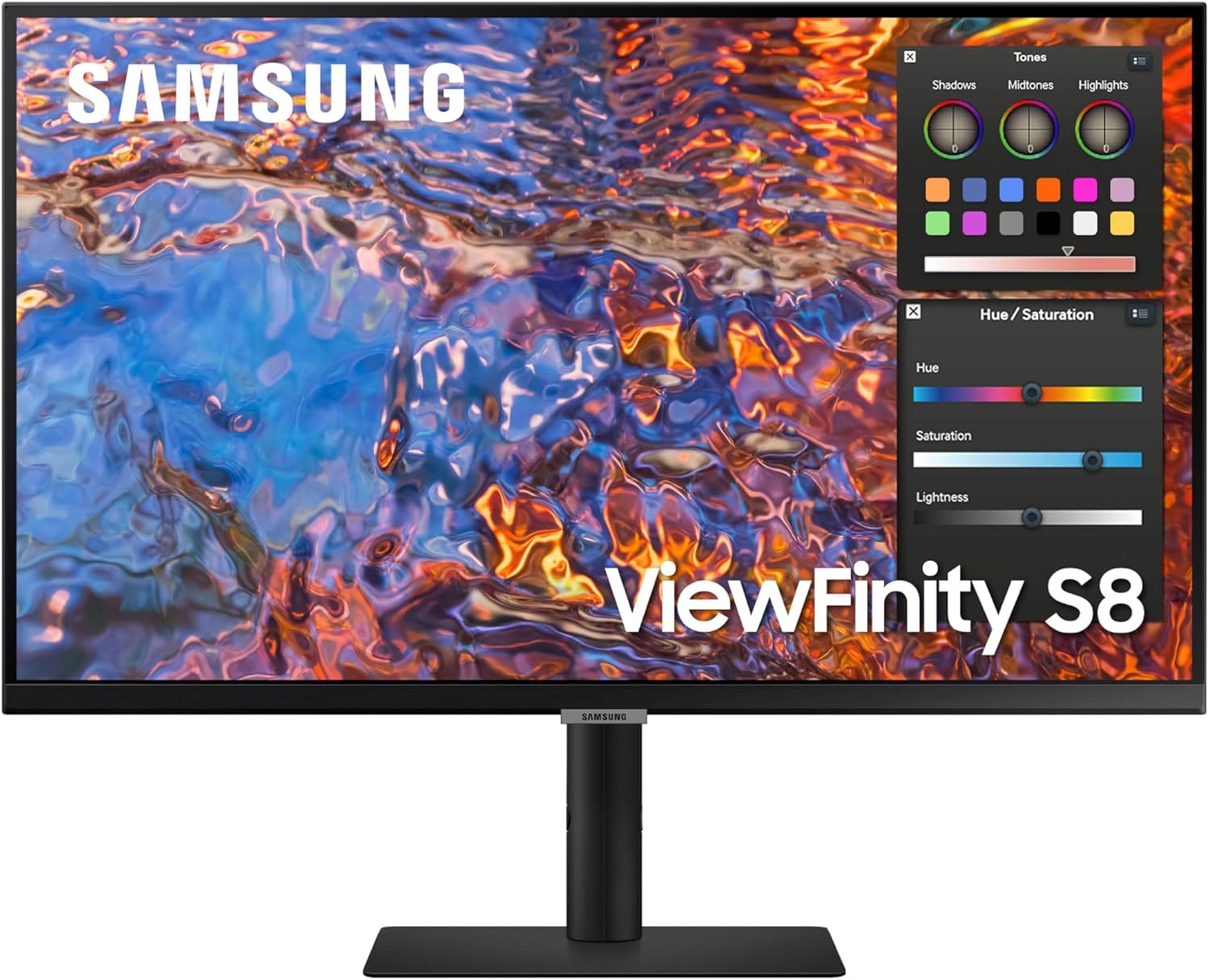 Samsung 27-Inch ViewFinity S80PB Series UHD Computer Monitor, DCI-P3 98%, VESA DisplayHDR 400, IPS Panel, Matte Display, USB-C, PIP/PBP, Intelligent Eye Care, LS27B804PXNXGO