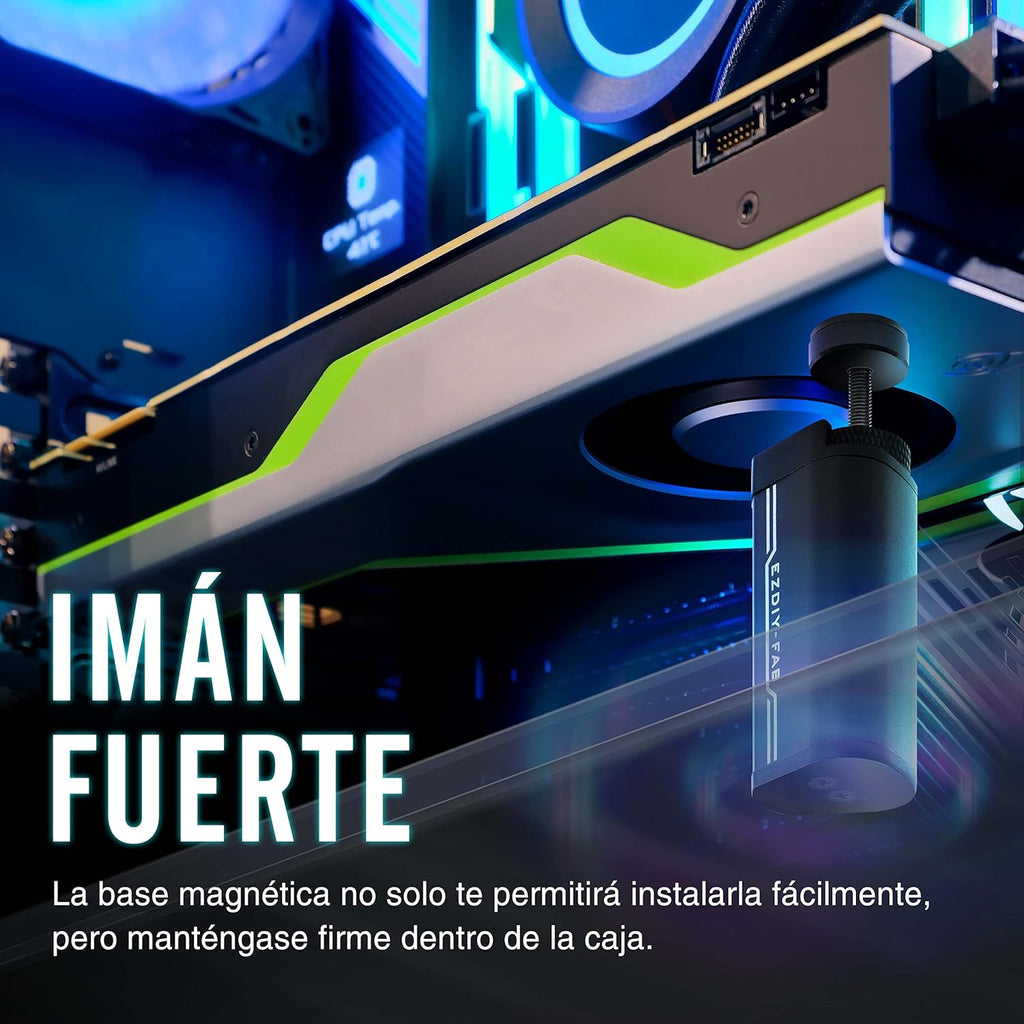 EZDIY-FAB Suporte de suporte de GPU, 5 V 3 PIN ARGB placa gráfica GPU brace suporte altura ajustável, suporte de Sag/capa para cartão de vídeo