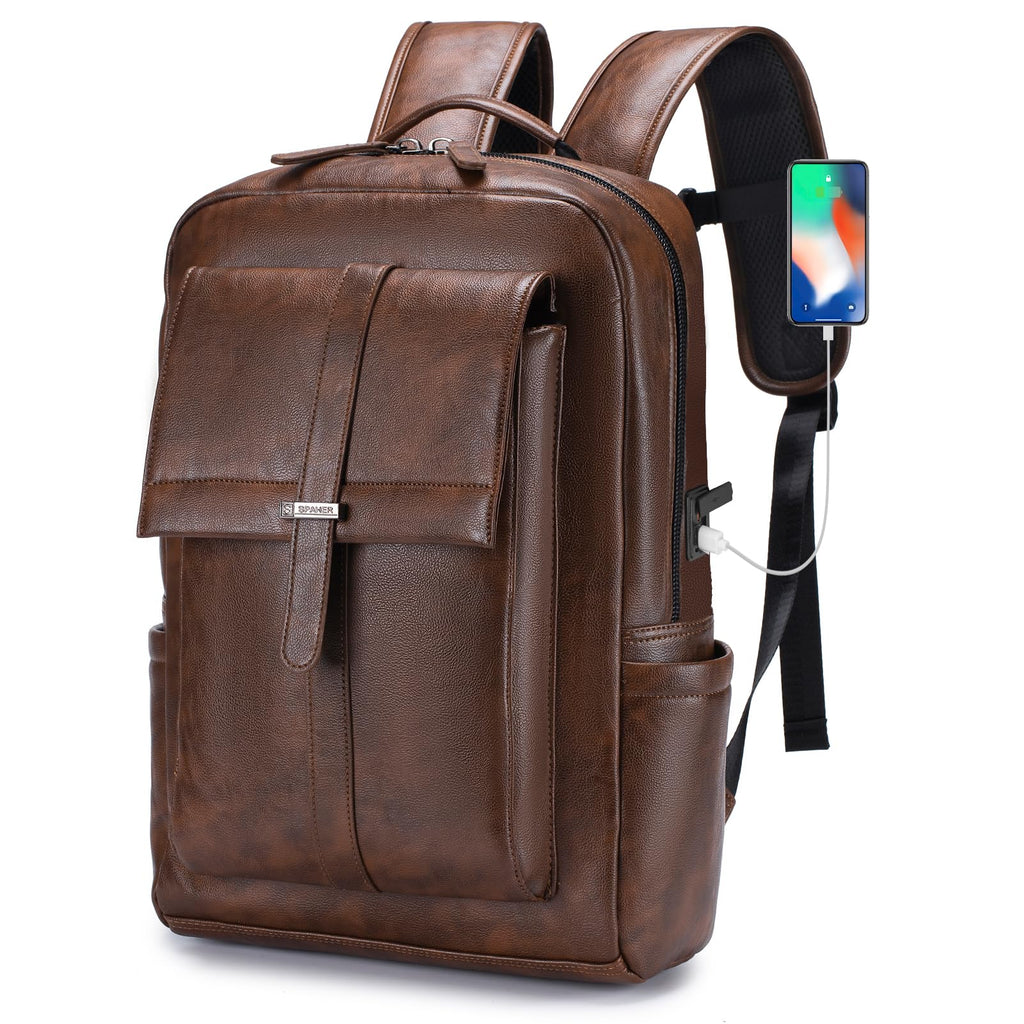 SPAHER Mochila portátil 15,6" mochila de viagem para mulher mochila de transporte impermeável mochila casual unissexo suporte ao ar livre ombro escolar caminhadas bagagem de negócios presente