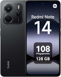XIAOMI Redmi Note 14 - Smartphone de 6+128GB, Pantalla de 6.67" AMOLED FHD+ 120Hz, MediaTek Helio G99-Ultra, cámara de 108MP, TurboCharge 33W, 5500 mAh, Cargador no Incluido, Negro (Versión ES)