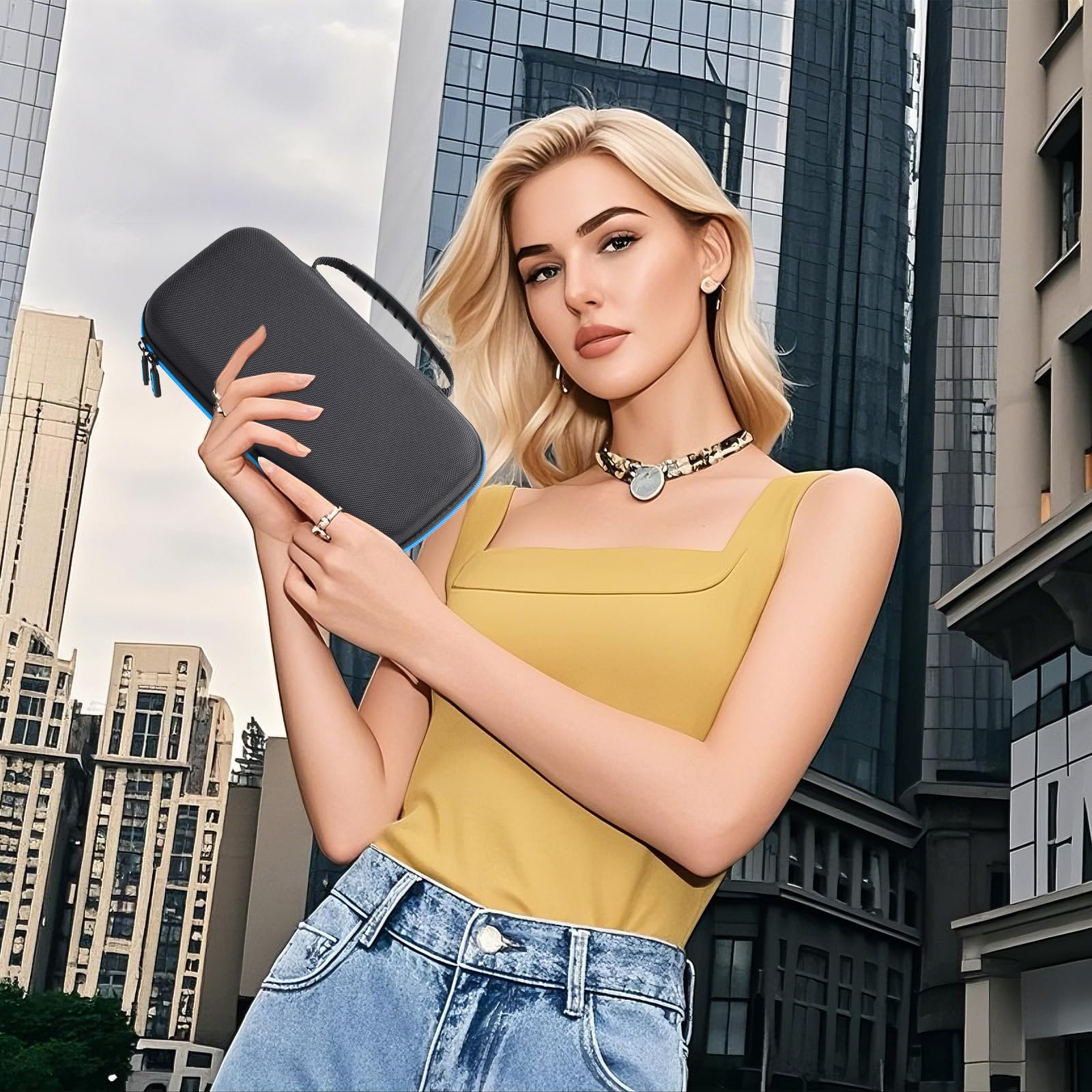 Lmcpa Funda para Consola Nintendo Switch 2 2025, Bolsa de Viaje con 20 Cartuchos de Juego, Estuche Rígido Portátil Protector para Consola 2025 Nintendo Switch 2 Accesorios,