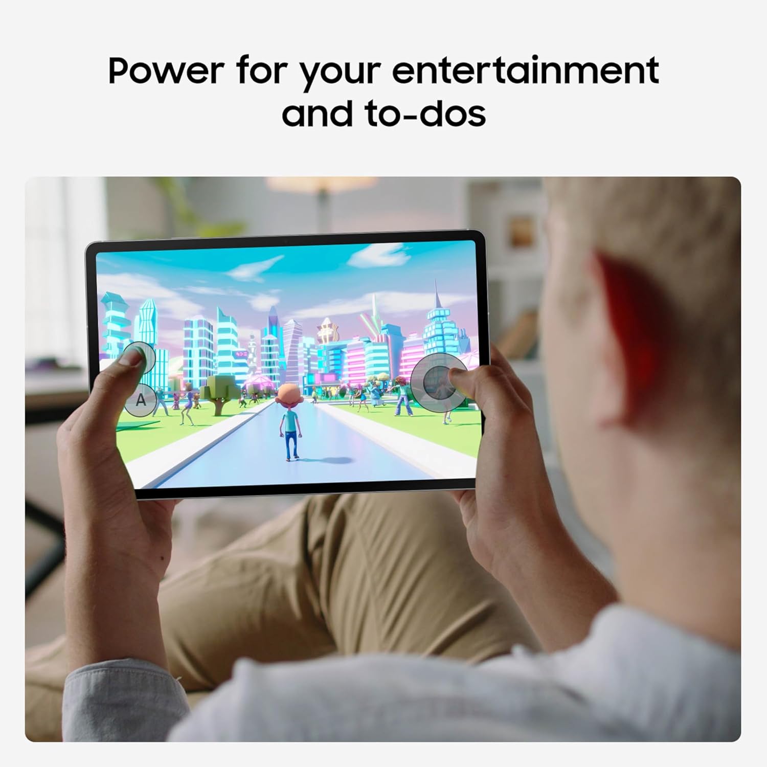 SAMSUNG Galaxy Tab S10 FE+ 13.1” 256GB WiFi Android Tablet, Large Display, Long Battery Life, Exynos 1580 Processor, IP68, Water-Resistant, 90 Hz Refresh, S Pen for Note-Taking, US Version, Blue