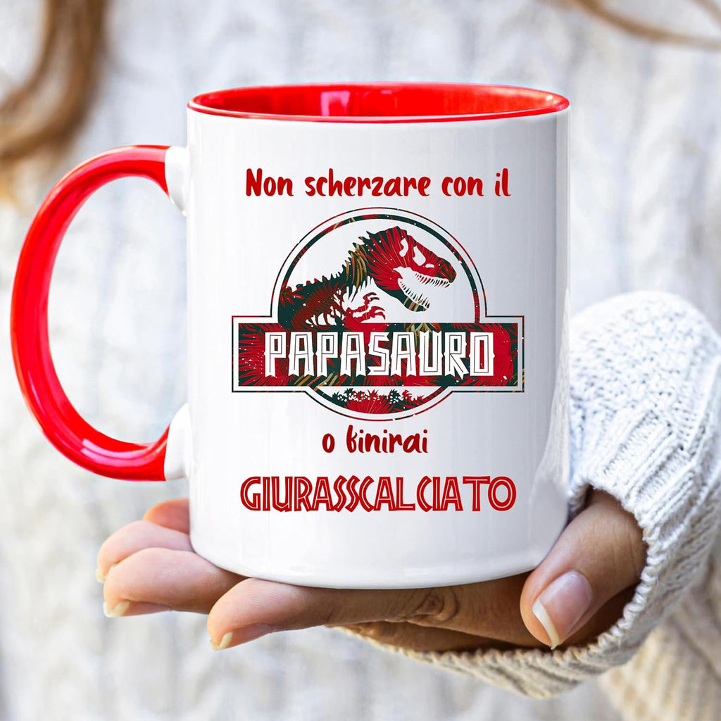 Jungle Mug Dia do Pai | Caneca Papasaurus | ideia de presente para homem | aniversário pai | caneca dia do pai ideias de presente | ideias para presentes do pai | festa aniversário ideia presente