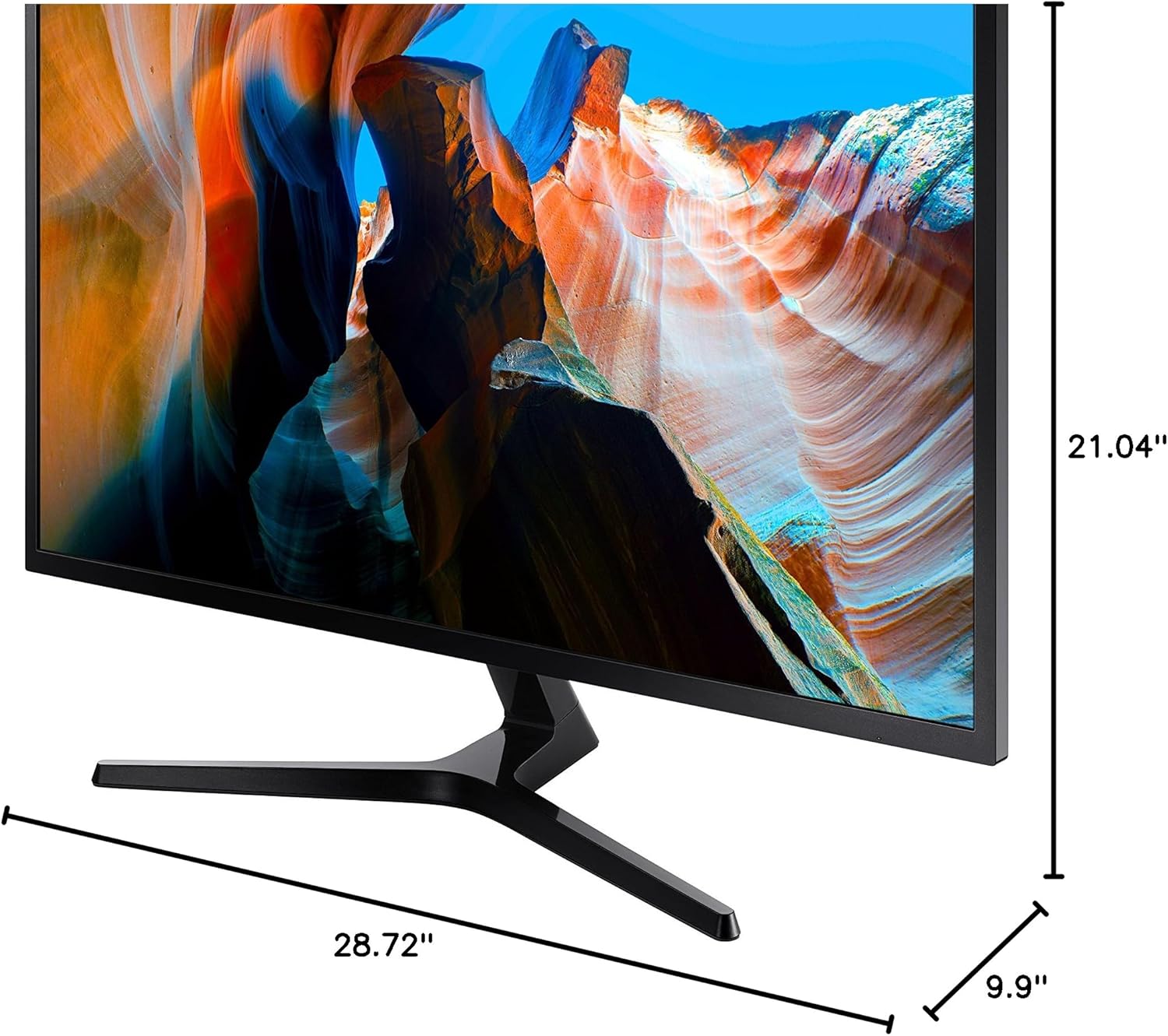 SAMSUNG 32" UJ59 Series 4K UHD (3840x2160) Computer Monitor,VA Panel, HDMI, Display Port, Eye Saver/Flicker Free Mode, FreeSync, LU32J590UQNXZA, Black