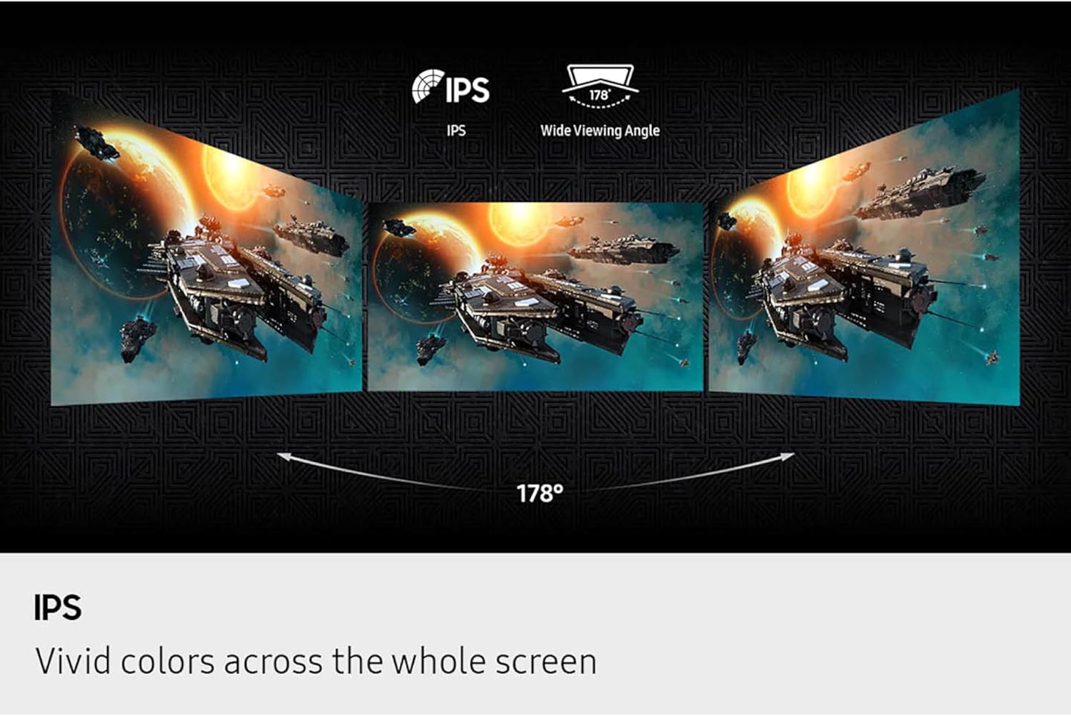 SAMSUNG 27” Odyssey G5 G53F QHD Resolution Gaming Monitor, HDR10, 200Hz Refresh Rate, IPS Panel, AMD FreeSync™ Premium, Black Equalizer, Auto Source Switch, LS27FG532ENXZA