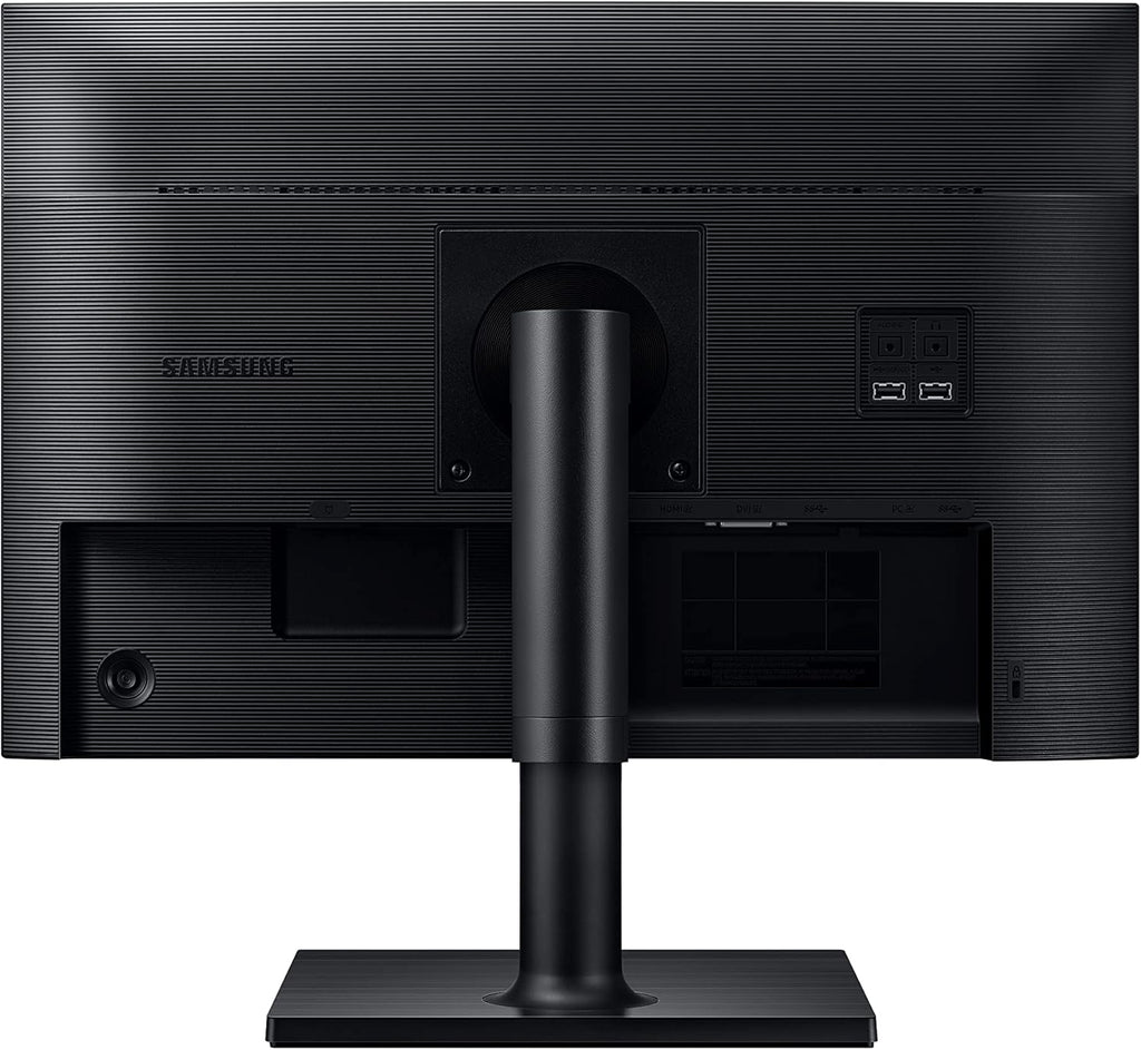 SAMSUNG FT45 Series 24-Inch WUXGA 1920 x 1200 Computer Monitor, 75Hz, IPS Panel, HDMI, DisplayPort, DVI, USB Hub, Built-in Speakers, Height Adjustable Stand, 3 Yr WRNTY (LF24T454GYNXZA),Black