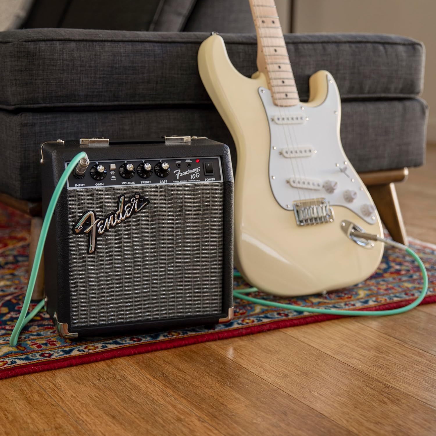 Fender Amplificador Frontman 10G Combo para Guitarra, Amplio Estudio Ideal para Guitarra Eléctrica