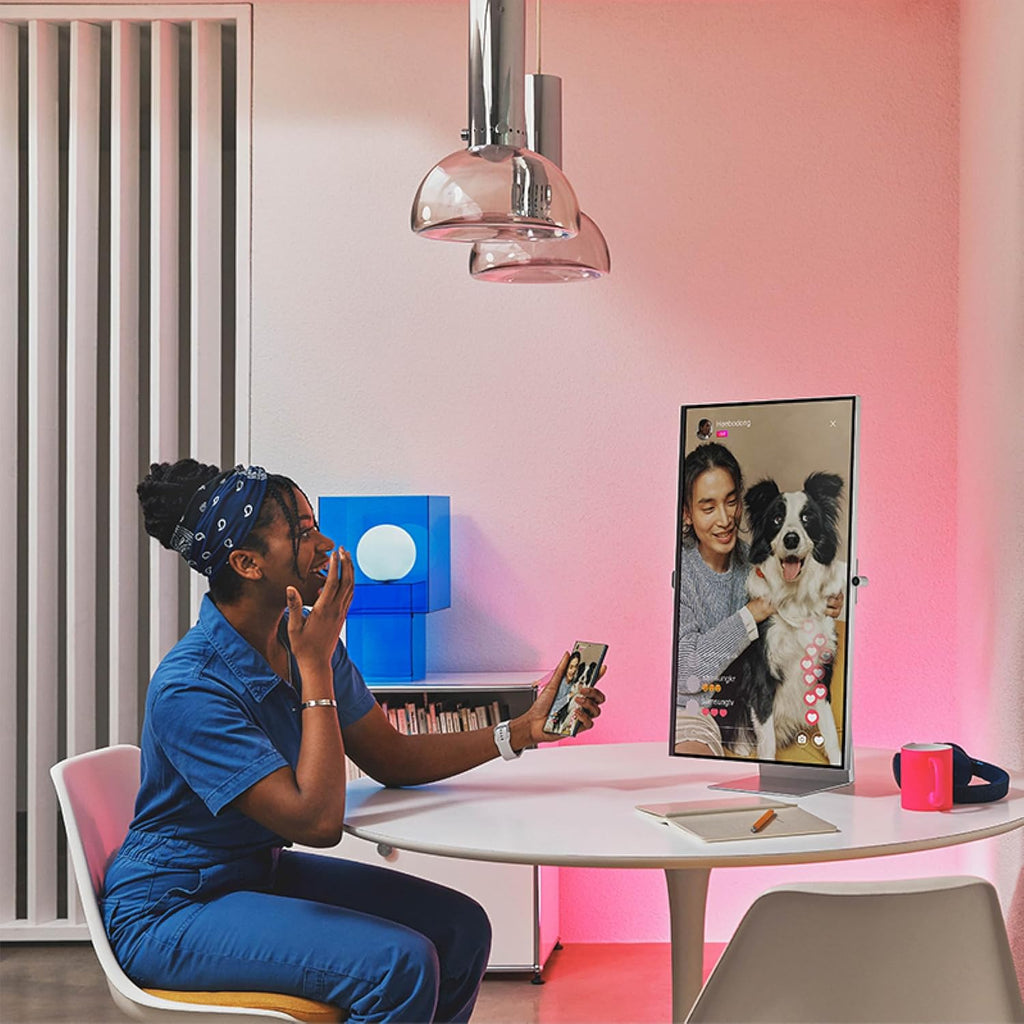 Samsung 27" ViewFinity S9 Series 5K Computer Monitor, Thunderbolt 4, DisplayPort, Matte Display, 4K Slimfit-Camera, Slim Metal Design, AirPlay, Smart-TV Apps, Gaming Hub, LS27C900PANXZA