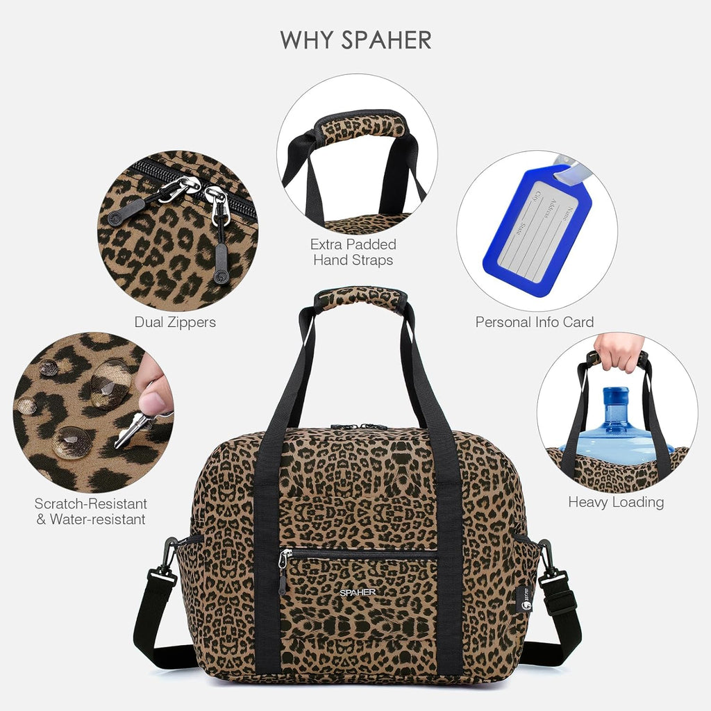 SPAHER Bolsa de viagem 40 x 30 x 20 Wizzair Vueling dobrável bagagem de mão cabine impermeável saco de desporto homem malas maternidade hospital mala bagagem fim semana mulher 25 L