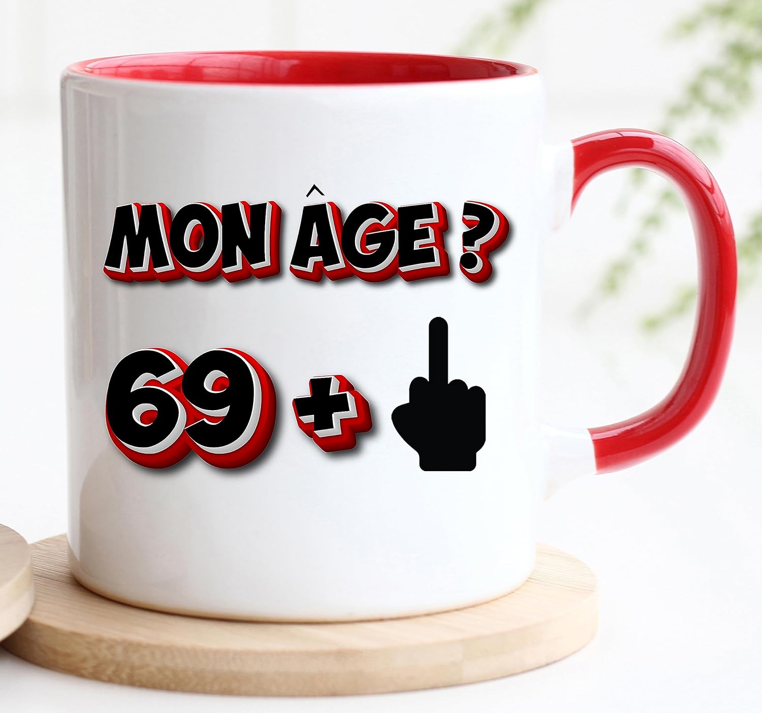 Jungle - Caneca de presente de aniversário de 70 anos Rigolo divertido para ele ou ela | Profanidade grossa | Caneca de presente | Homem mulher humor original (70)
