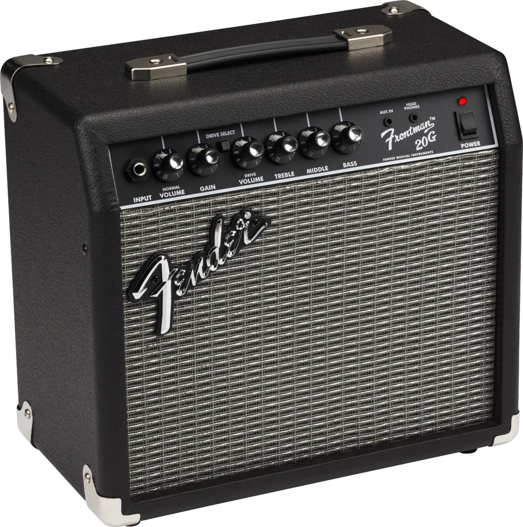Fender Frontman 20G Combo Amplifier for Guitar, Wide Studio Ideal for Electric Guitar