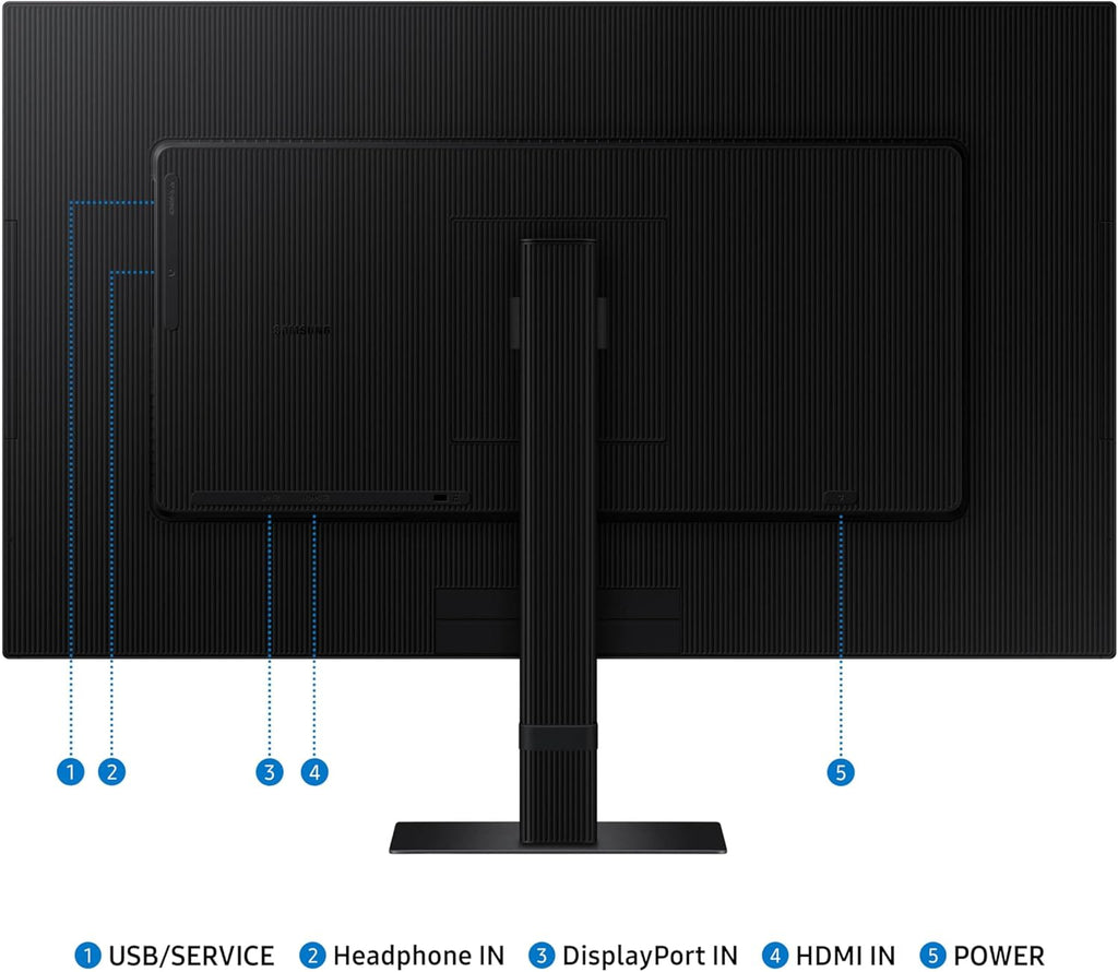 SAMSUNG 27-Inch ViewFinity S7 (S70D) Series 4K UHD High Resolution Monitor with HDR10, Multiple Ports, Easy Setup Stand, Advanced Eye Care, LS27D702EANXGO, 2024