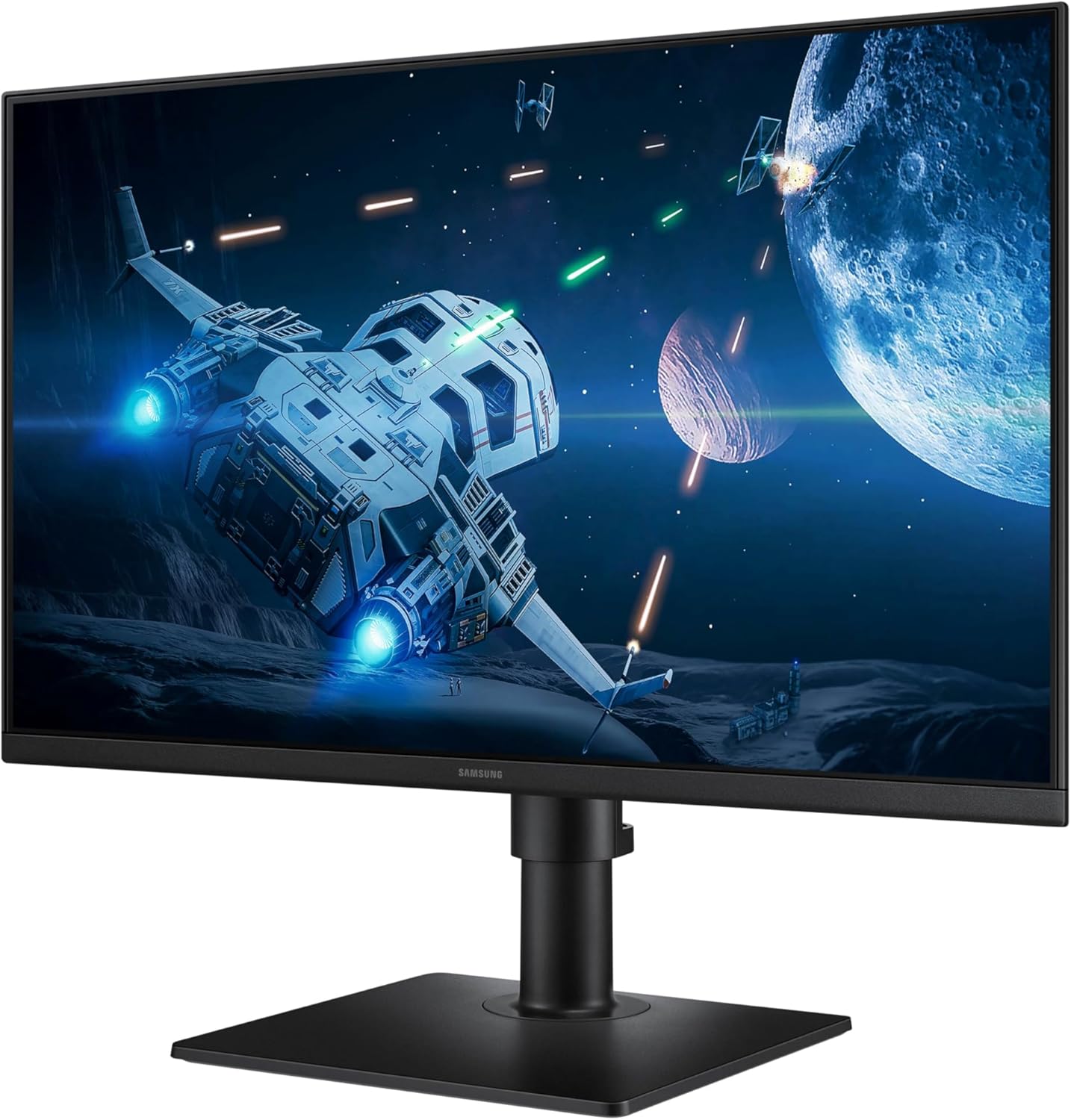 Samsung 24” (S40GD) Borderless Business Monitor with IPS Panel, 100Hz Refresh Rate, Eye Saver Mode, Ergonomic Design, Game Picture Mode, LS24D402GANXGO, 3 Yr Warranty