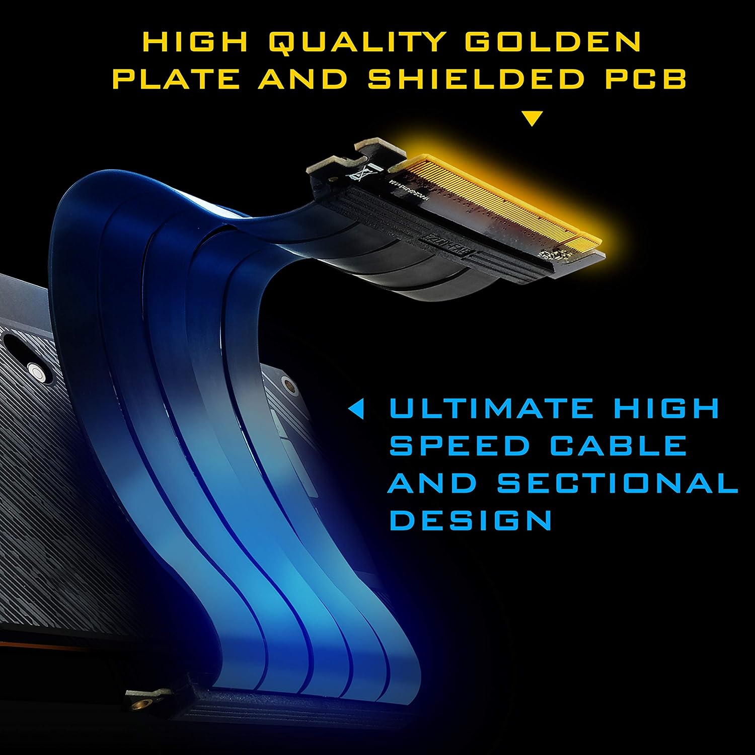 EZDIY-FAB Suporte de placa gráfica vertical com LED ARGB 5V 3Pin, montagem GPU, kit de suporte VGA para placa de vídeo com cabo vertical PCIE3.0 - preto