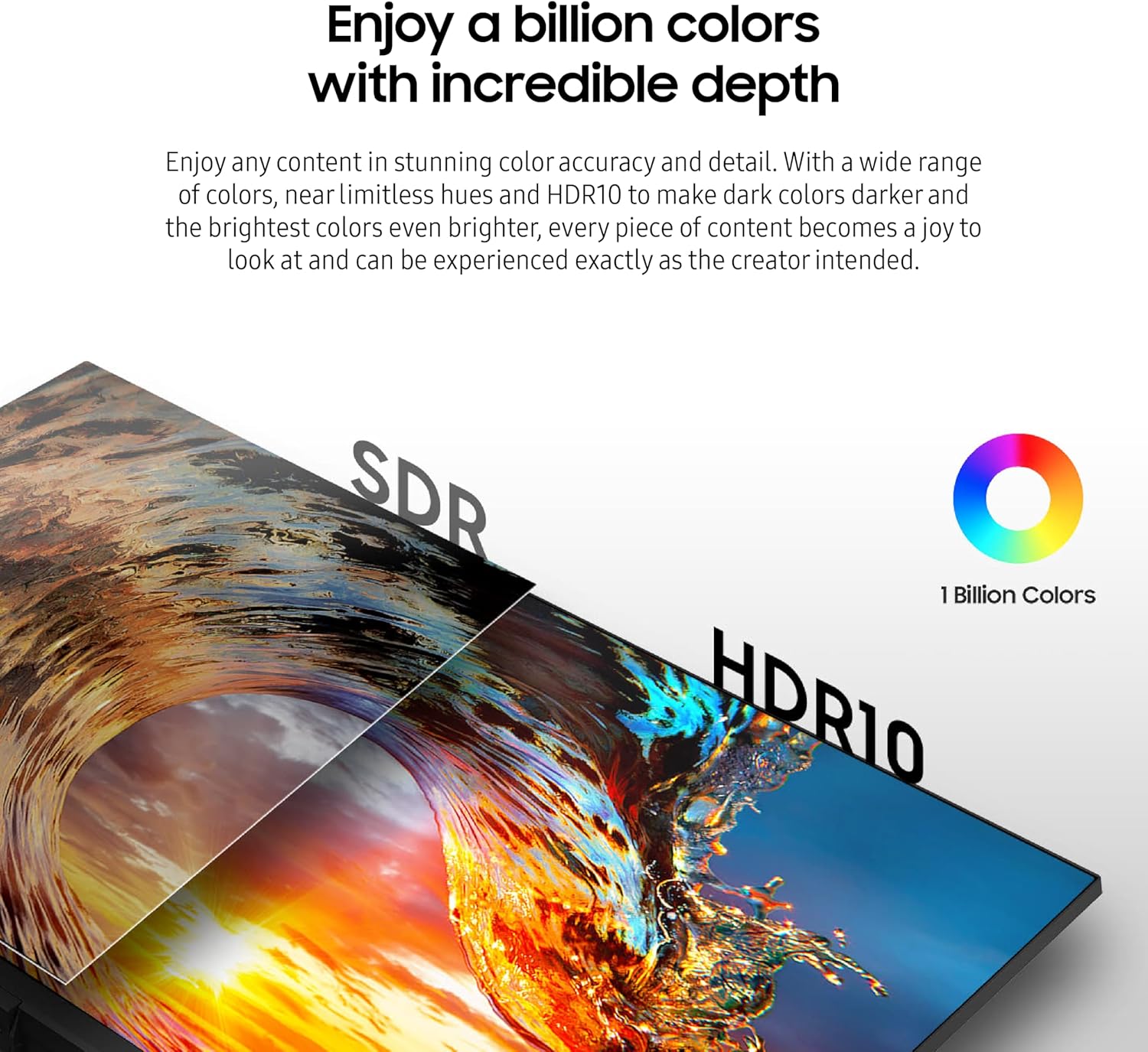 SAMSUNG Viewfinity S65UA Series 34-Inch Ultrawide QHD Curved Monitor, 100Hz, USB-C, HDR10 (1 Billion Colors), Height Adjustable Stand, TUV-certified Intelligent Eye Care (LS34A654UBNXGO),Black