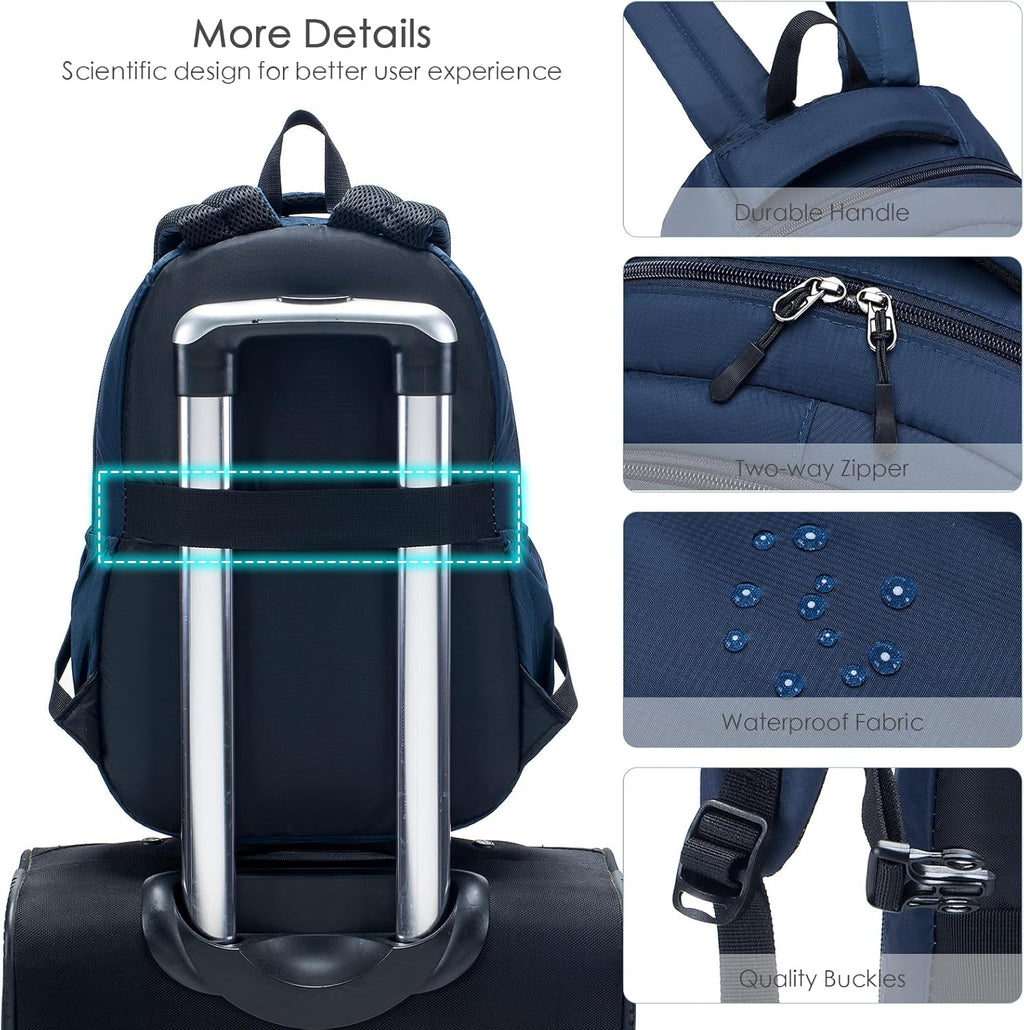 SPAHER Mochila viagem cabine avião 40 x 30 x 15 mala de cabine mochila portátil mochila British Airways 40 x 30 x 15 Eurowings mala pequena mochila de caminhada ao ar livre para homem e mulher 20 L