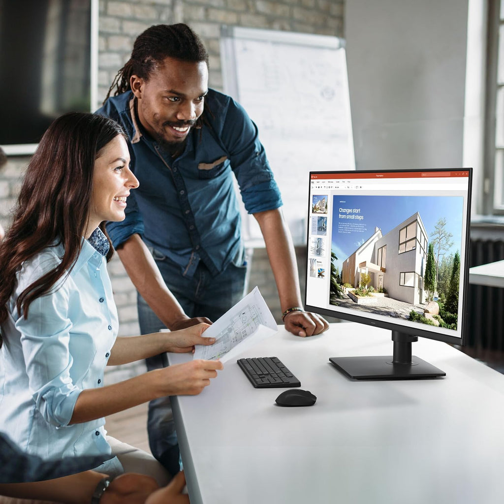 Samsung 22” (S40GD) Borderless Business Monitor with IPS Panel, 100Hz Refresh Rate, Eye Saver Mode, Ergonomic Design, Game Picture Mode, LS22D402GANXGO