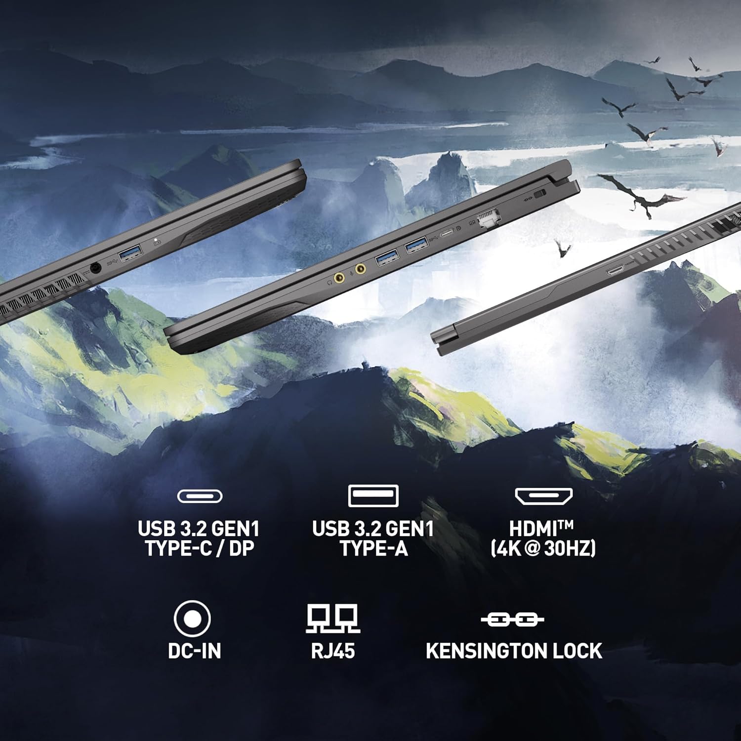 MSI Thin 15 15.6” 144Hz FHD Gaming Laptop: Intel Core i7-13620H, NVIDIA Geforce RTX 4050, 16GB DDR4, 512GB NVMe SSD, WiFi 6E, Win 11: Black B13VE-2678US