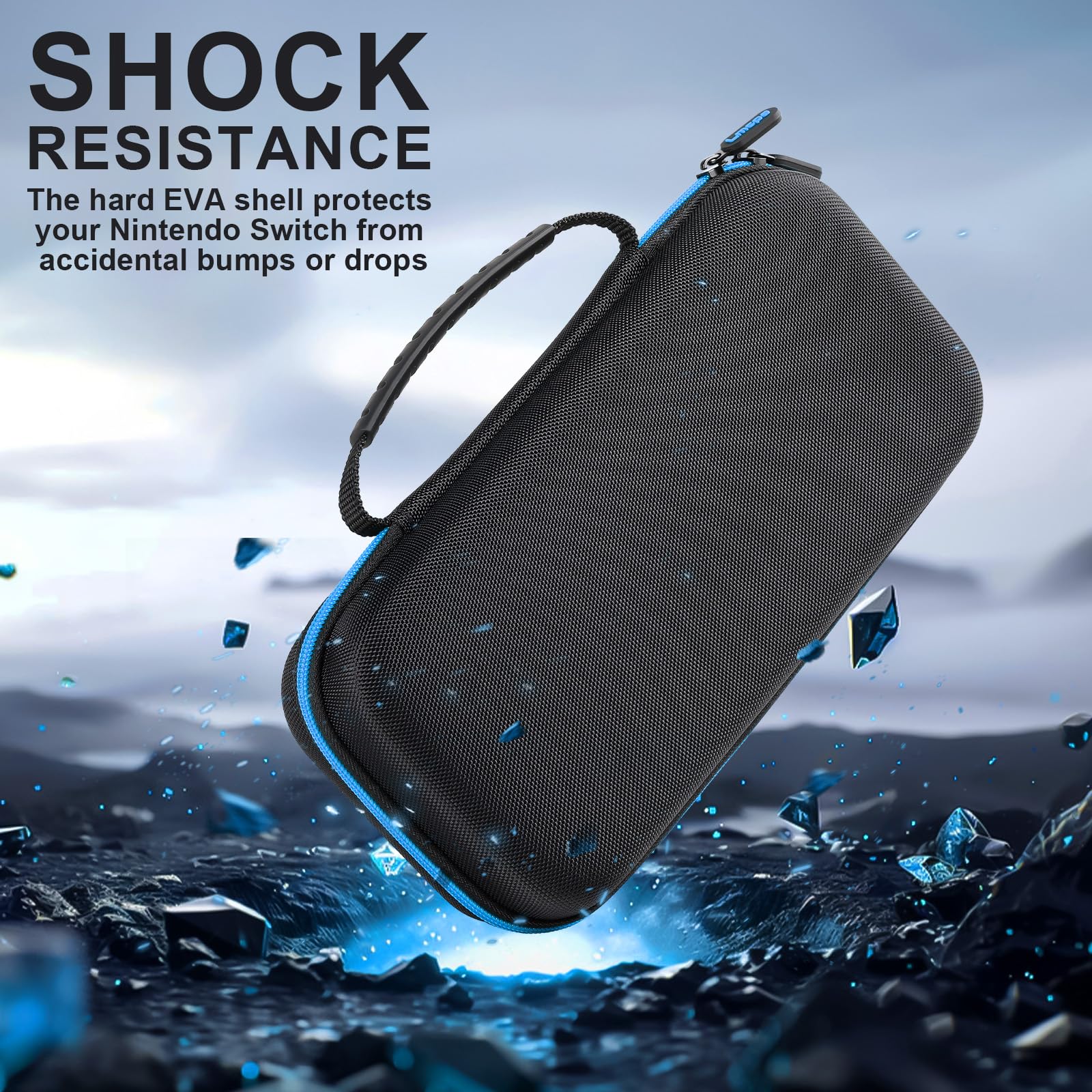 Lmcpa Funda para Consola Nintendo Switch 2 2025, Bolsa de Viaje con 20 Cartuchos de Juego, Estuche Rígido Portátil Protector para Consola 2025 Nintendo Switch 2 Accesorios,