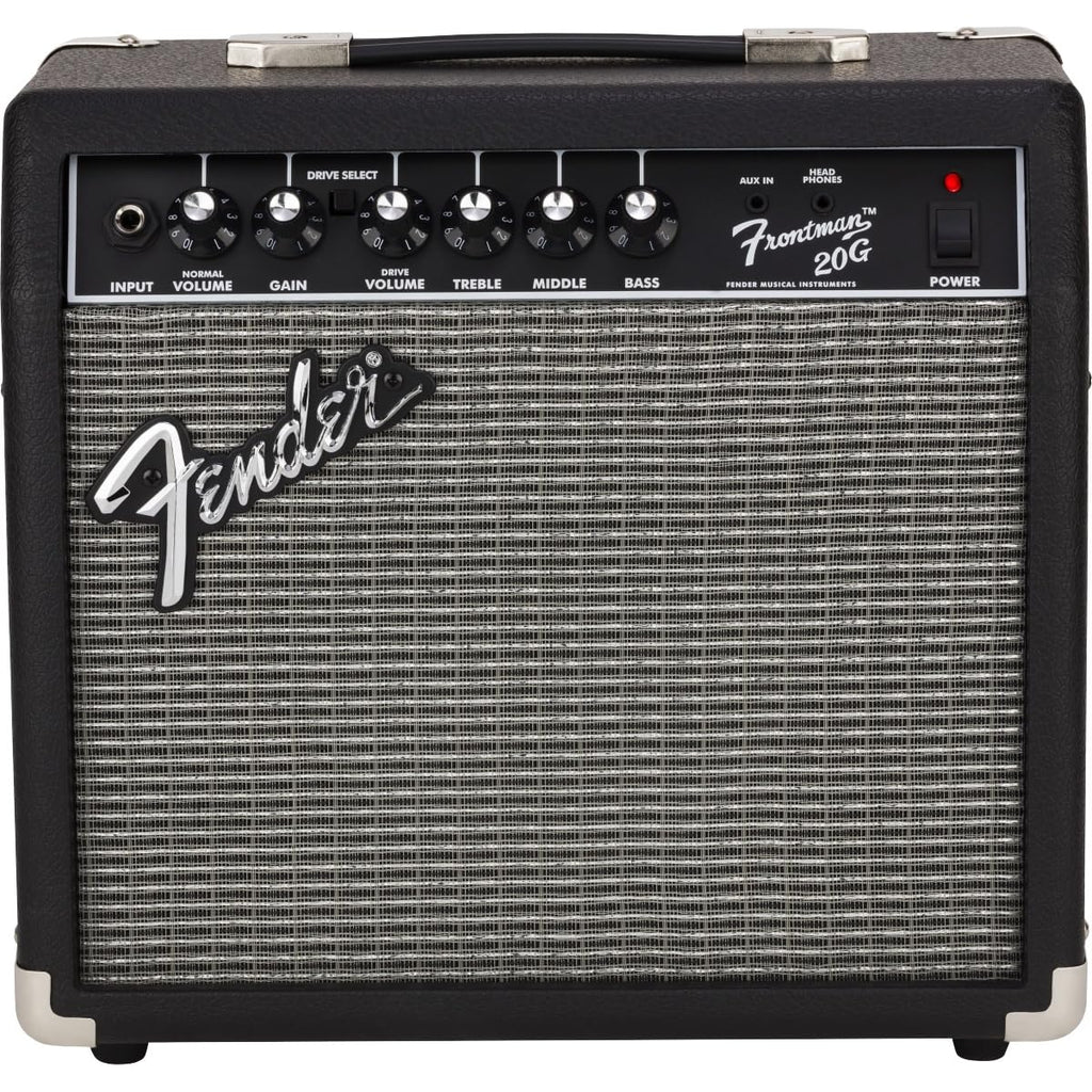 Fender Frontman 20G Combo Amplifier for Guitar, Wide Studio Ideal for Electric Guitar